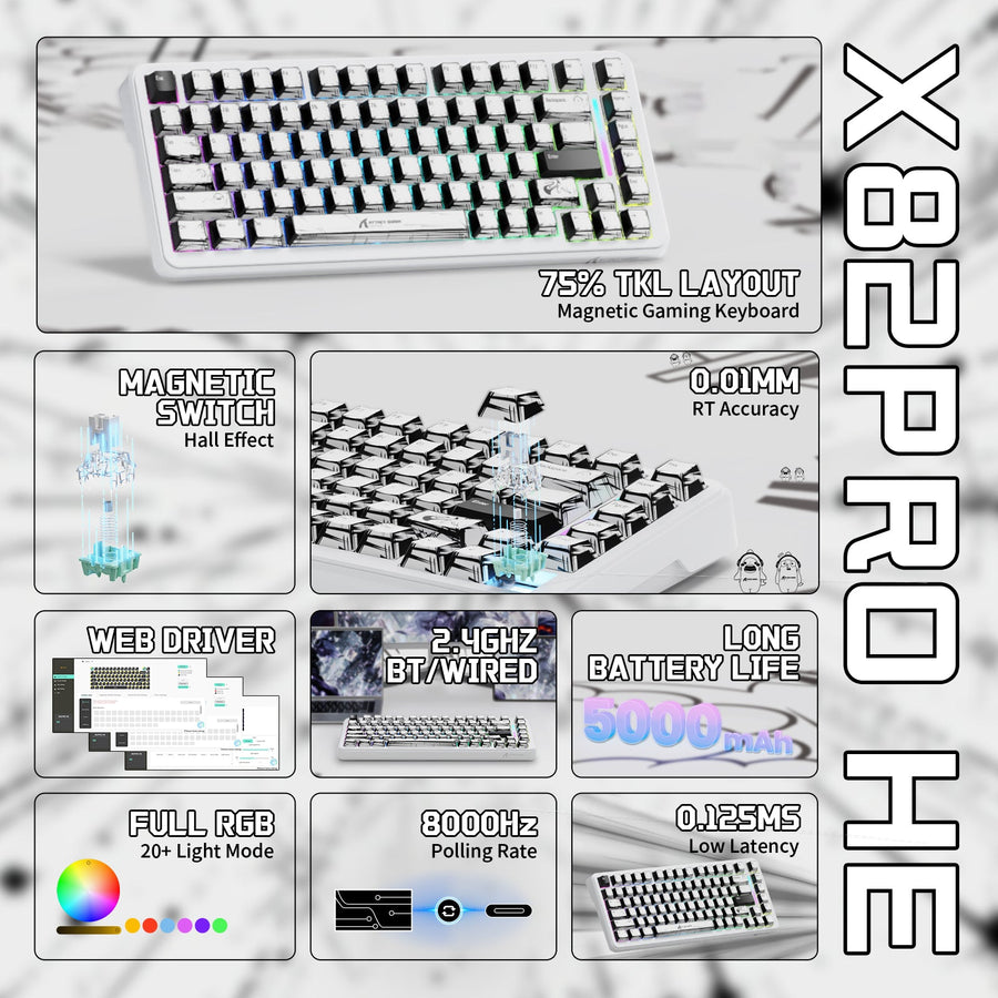 White compact gaming keyboard with illuminated keys, used as a visual reference when comparing keyboard layouts and color choices.