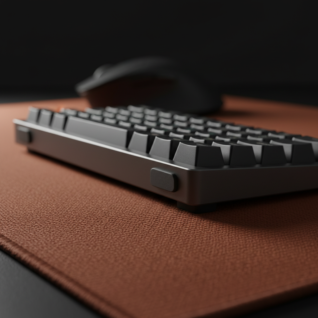 Desk Mat Texture: Maintaining High-Tilt Keyboard Stability