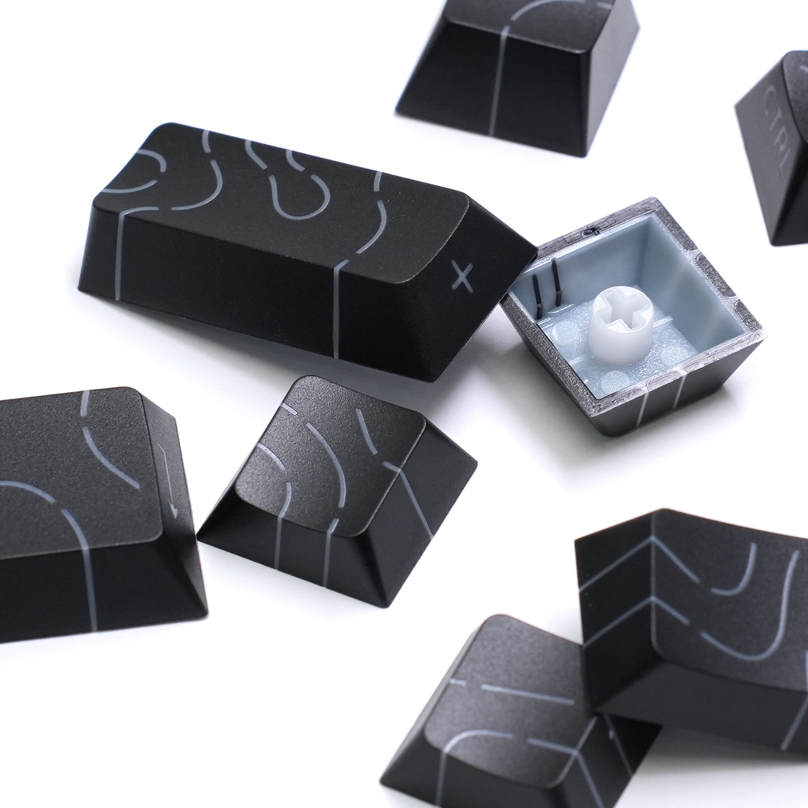 ATTACK SHARK SK06 135 Keys Shine-Through Keycaps, ANSI/ISO