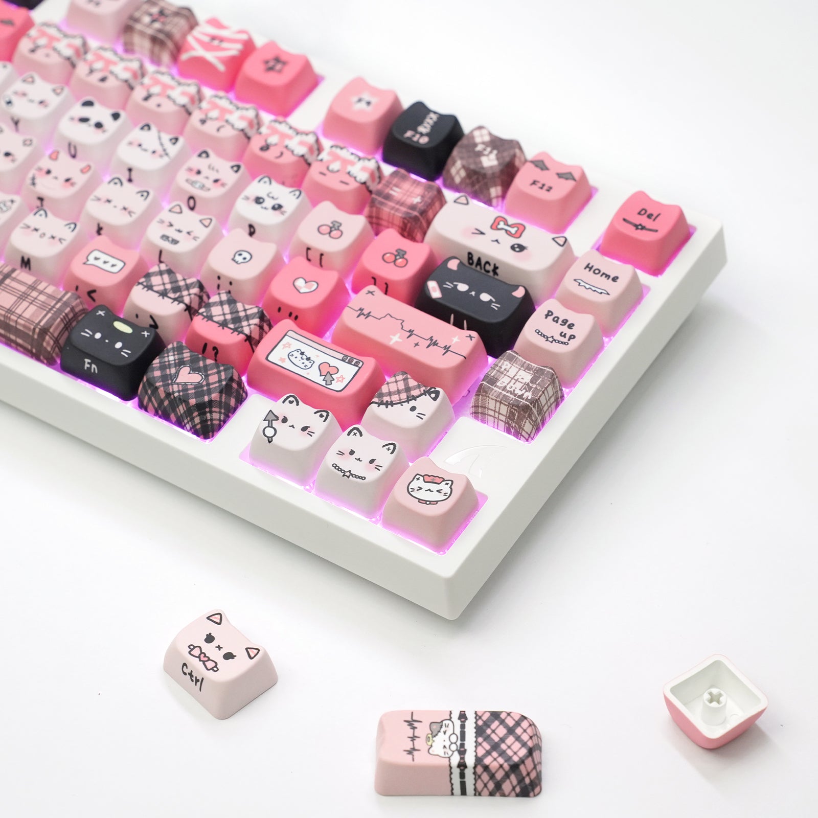 ATTACK SHARK SK05 118/119 Keys PBT Keycaps, MOA, ANSI