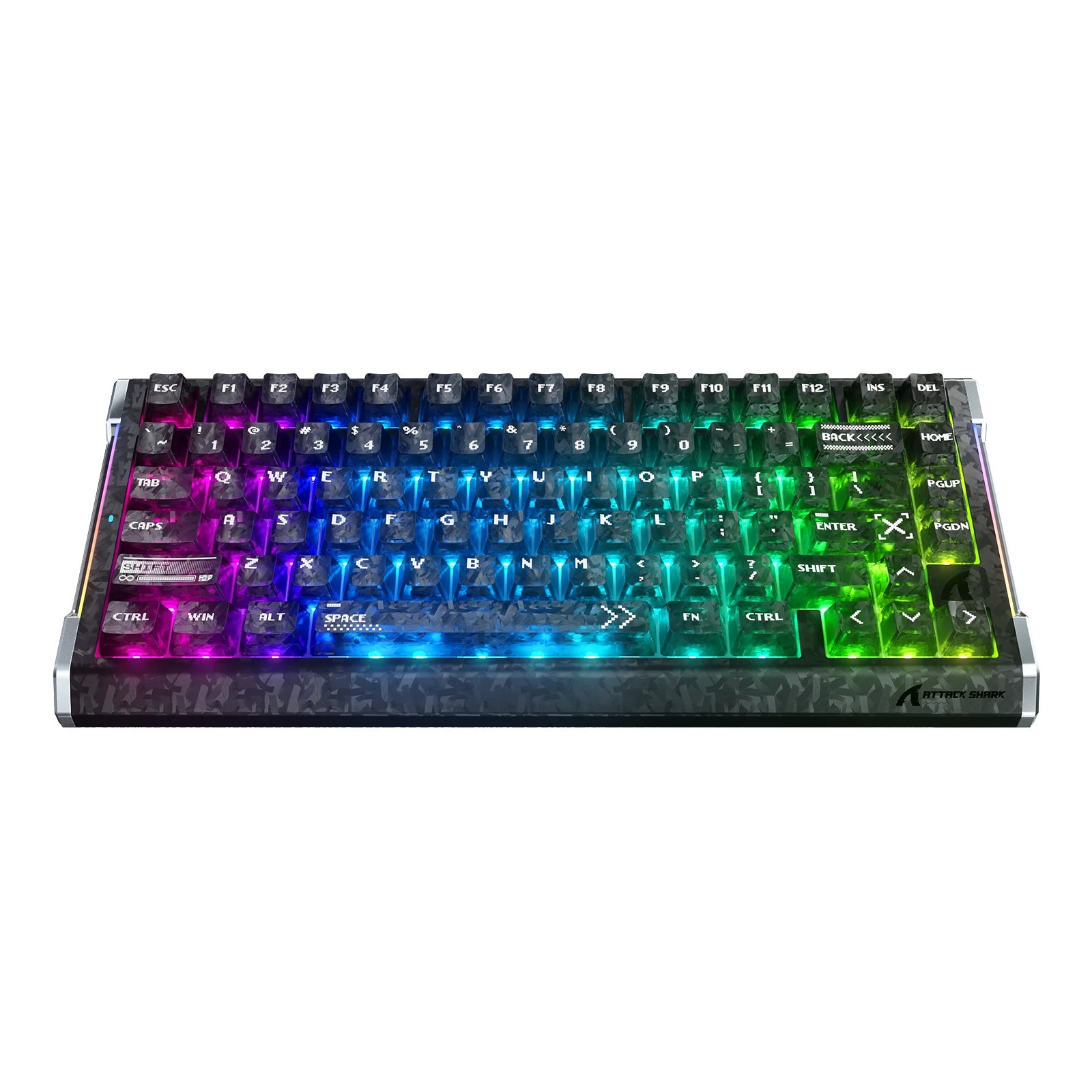 ATTACK SHARK R86 HE Carbon Fiber Rapid Trigger Keyboard Magnetic Switch