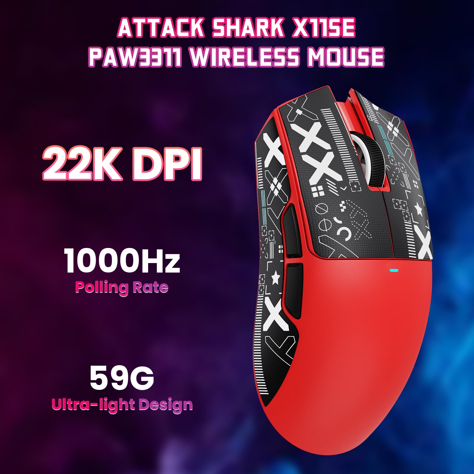 ATTACK SHARK X11SE Wireless Gaming Mouse