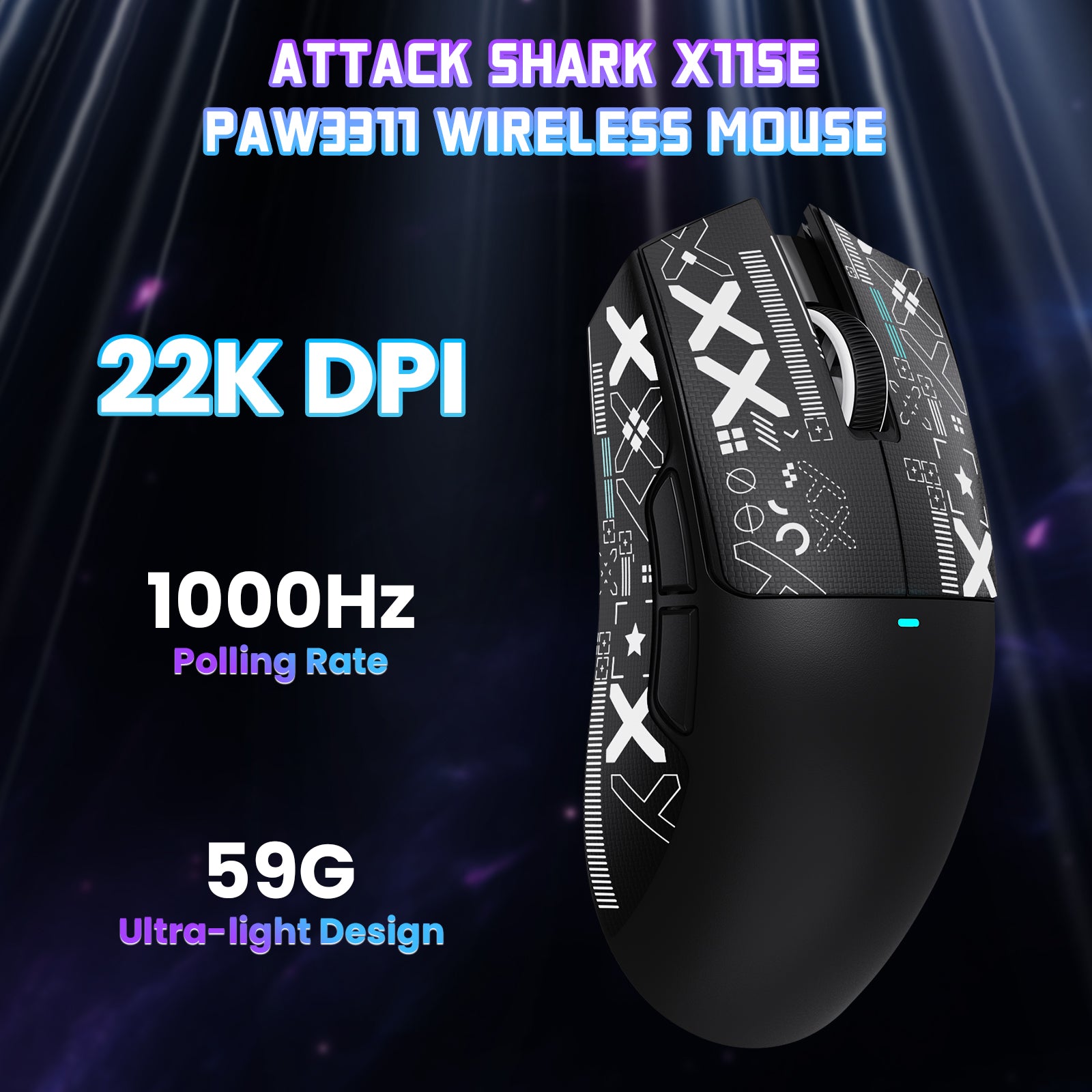 ATTACK SHARK X11SE Wireless Gaming Mouse