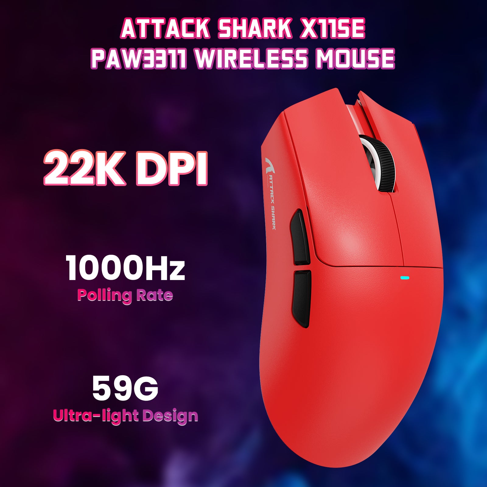 ATTACK SHARK X11SE Wireless Gaming Mouse
