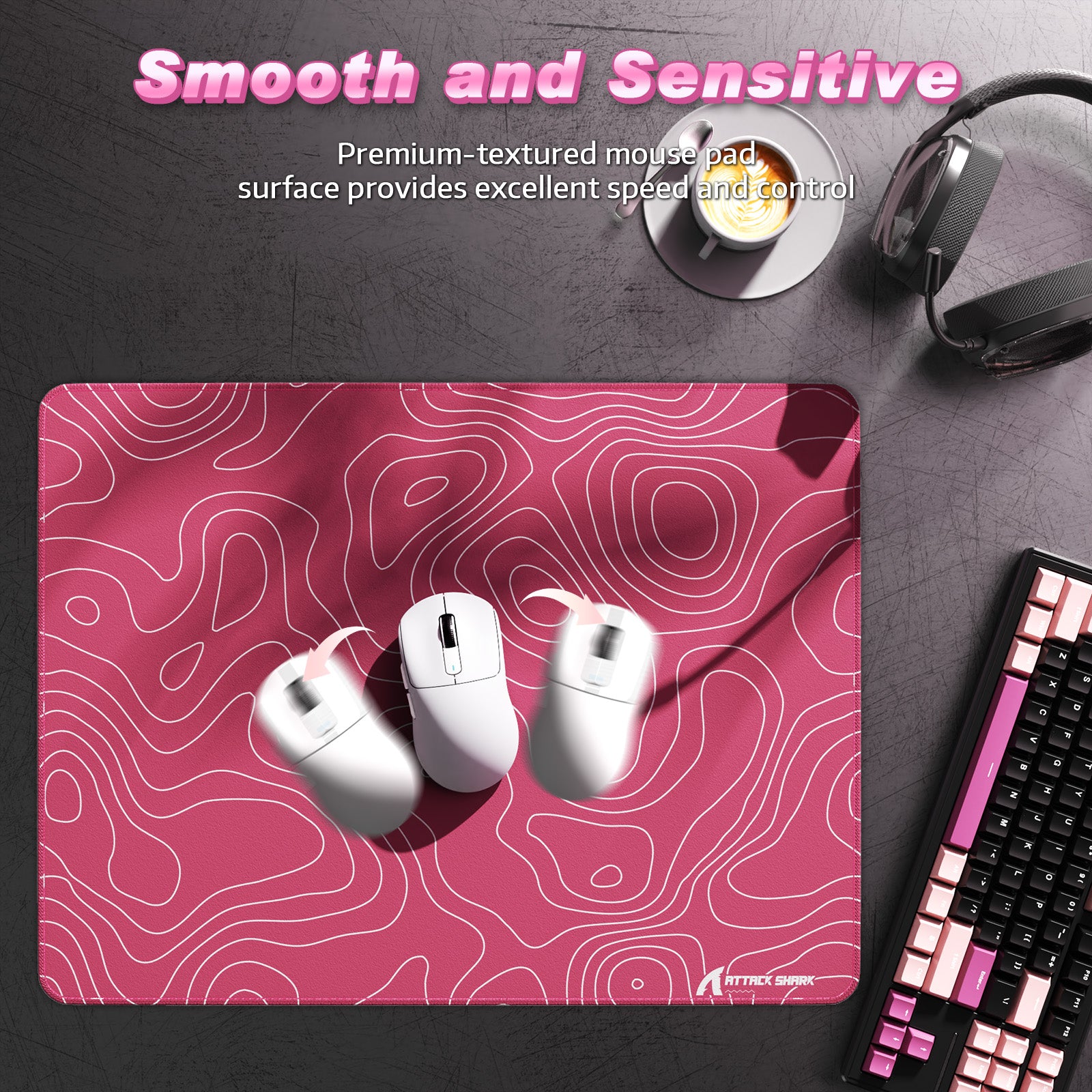 ATTACK SHARK CM02SE eSport Gaming Mousepad (410x310x4 MM)