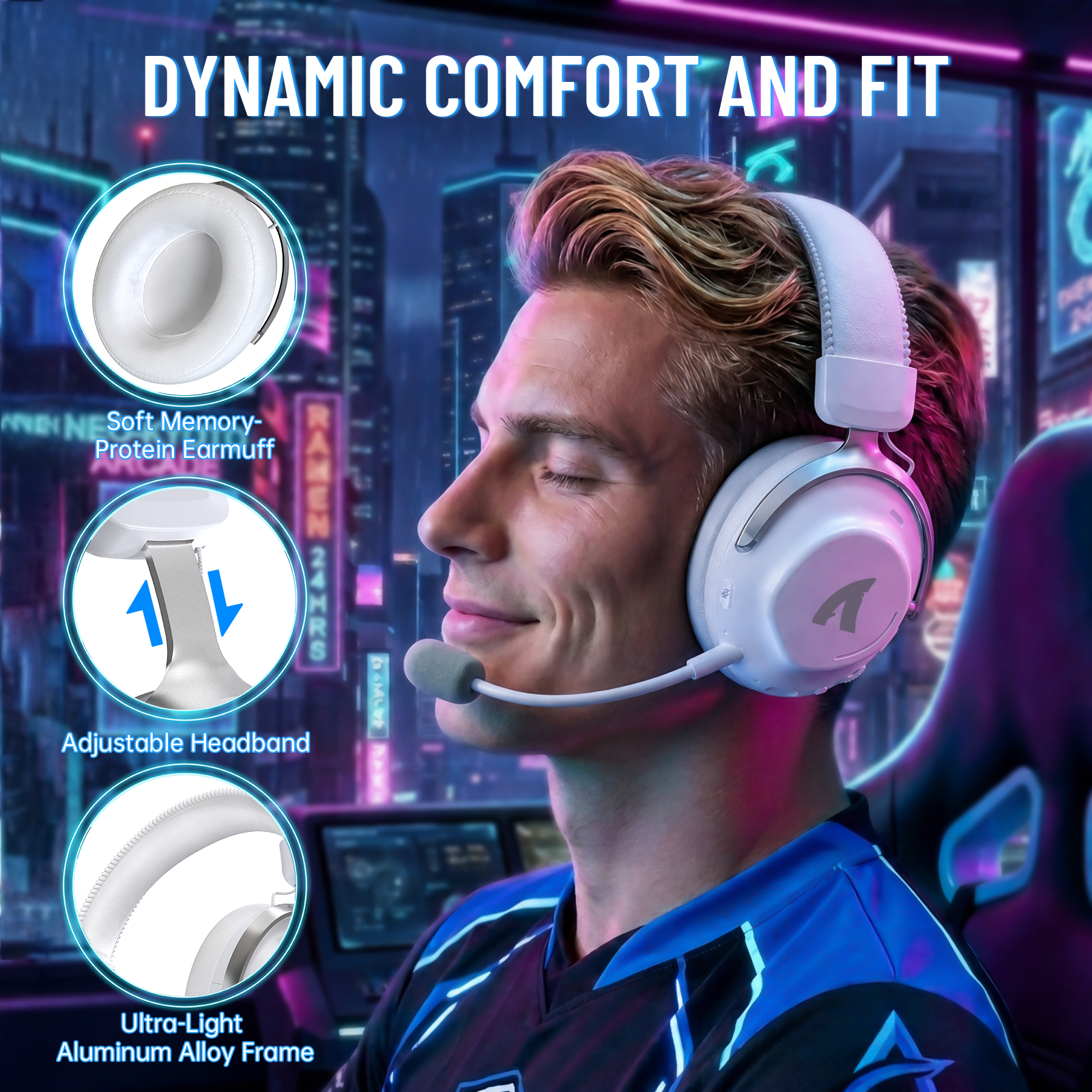 ATTACK SHARK L50 PRO Tri-Mode Wireless Gaming Headset
