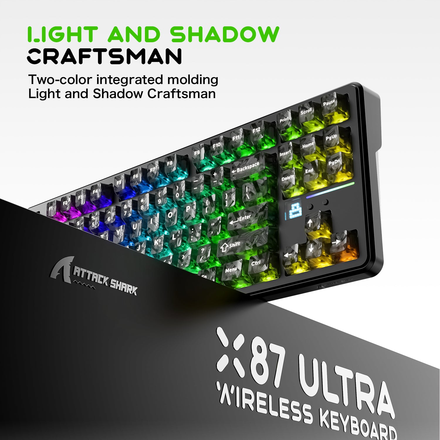 ATTACK SHARK X87 ULTRA Wireless Mechanical Keyboard With 8K Wireless Receiver