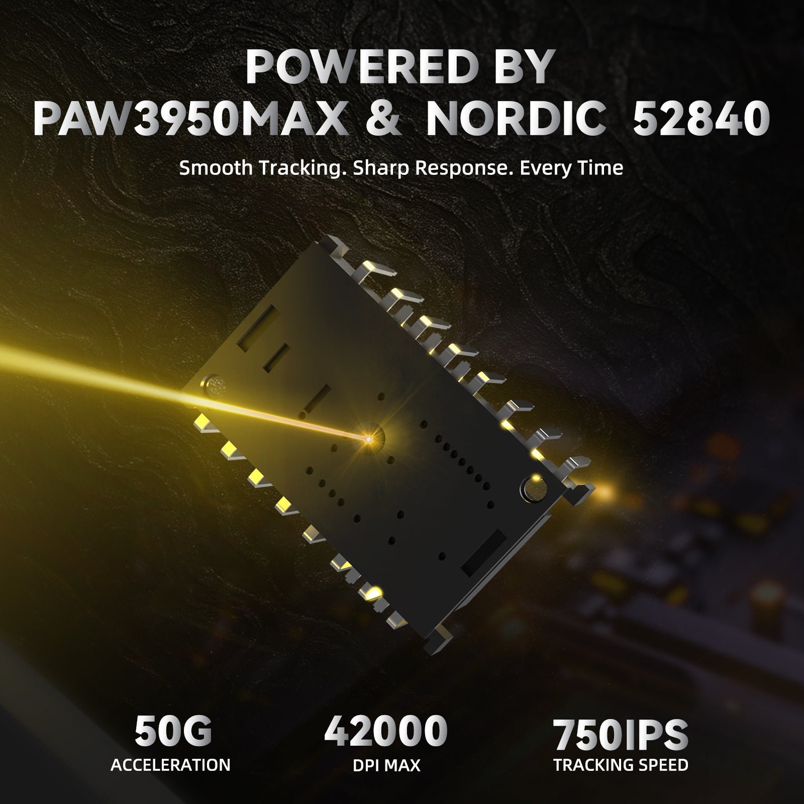 ATTACK SHARK R11 ULTRA Carbon Fiber Wireless 8K PAW3950MAX Gaming Mouse with C06 Ultra LED Cable