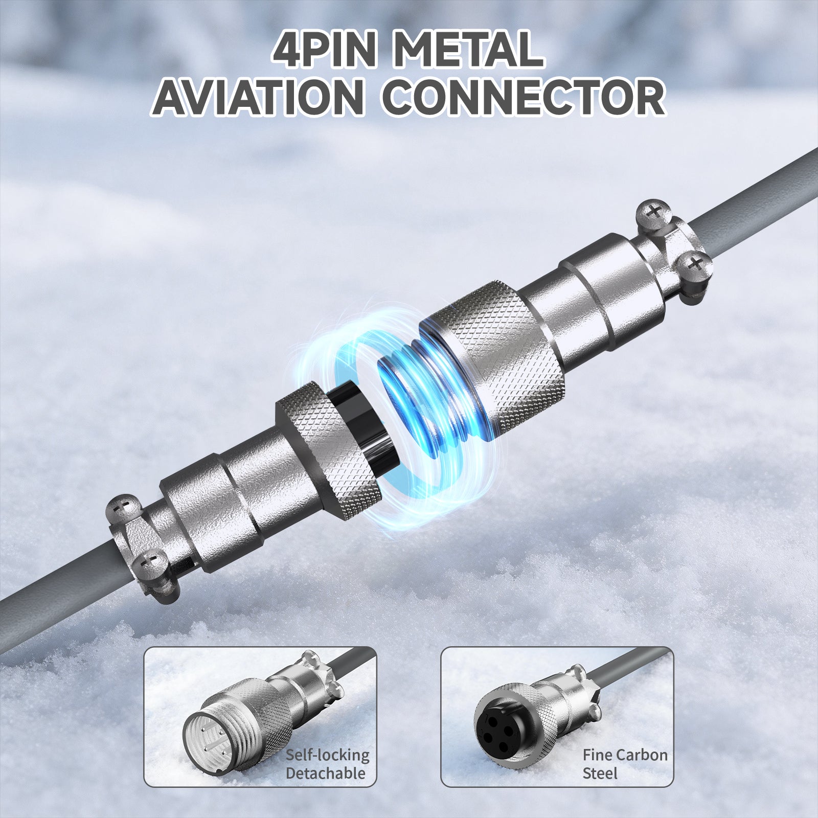 ATTACK SHARK C08 2-in-1 Custom Aviation Cable for 8kHz Magnetic Keyboards