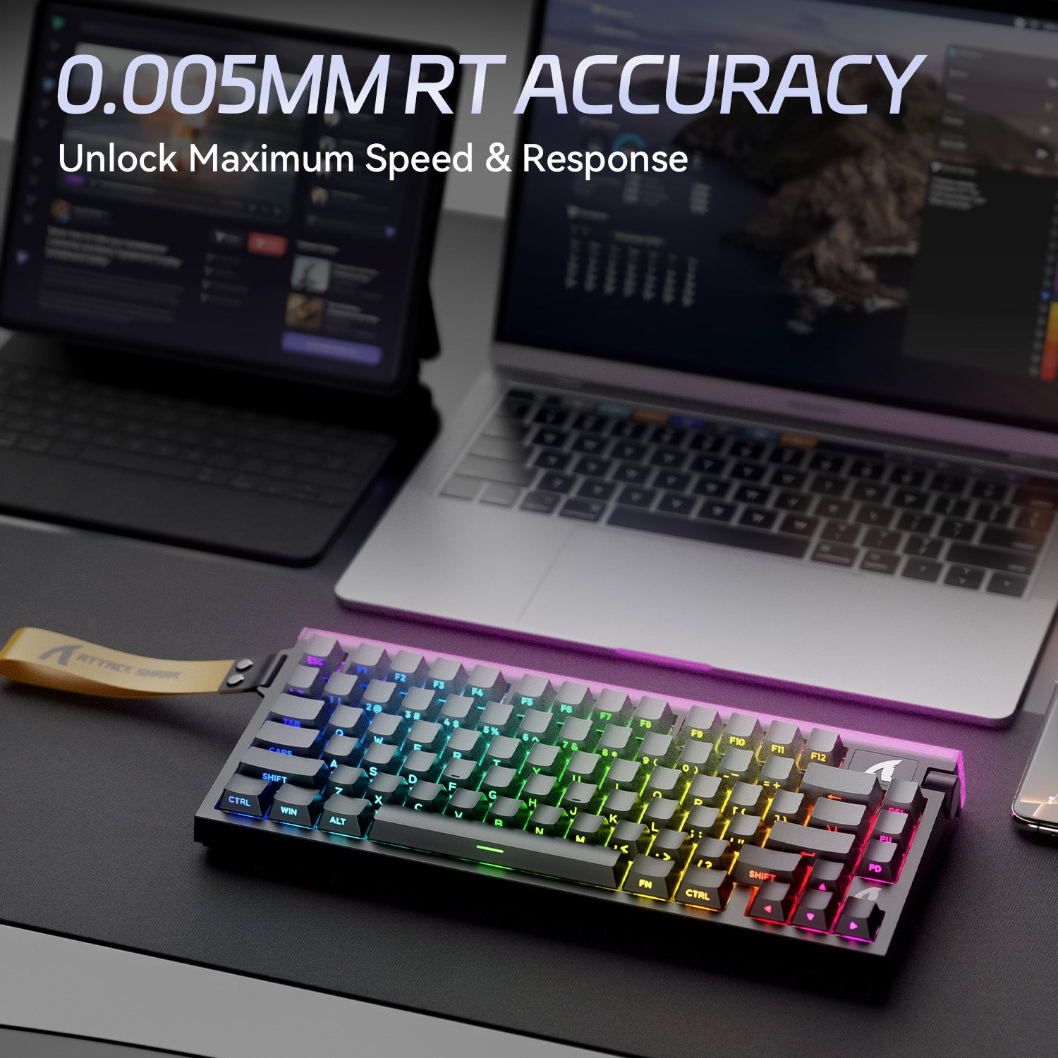 ATTACK SHARK R85 HE Rapid Trigger Keyboard Magnetic Switch with Custom Lightbox