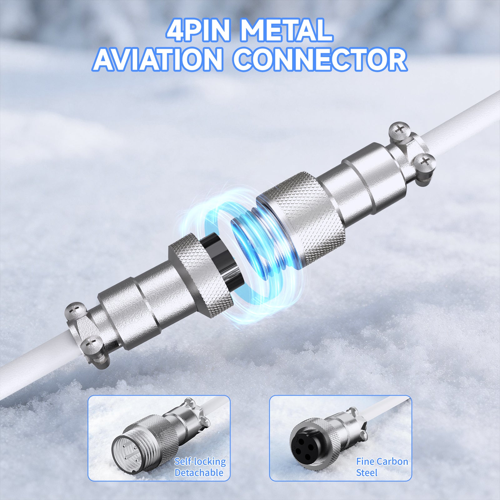ATTACK SHARK C08 2-in-1 Custom Aviation Cable for 8kHz Magnetic Keyboards