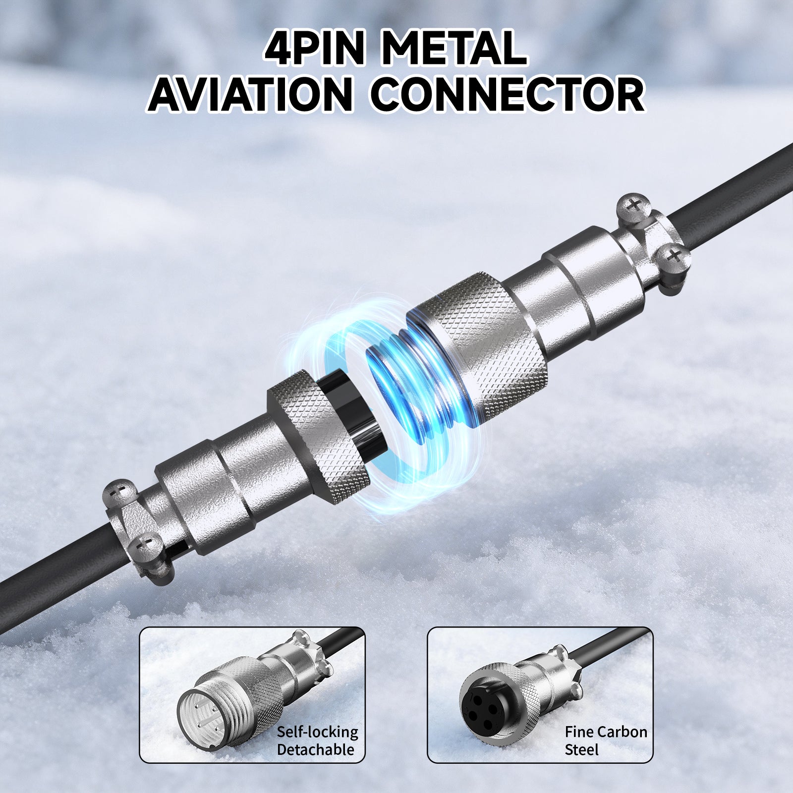 ATTACK SHARK C08 2-in-1 Custom Aviation Cable for 8kHz Magnetic Keyboards