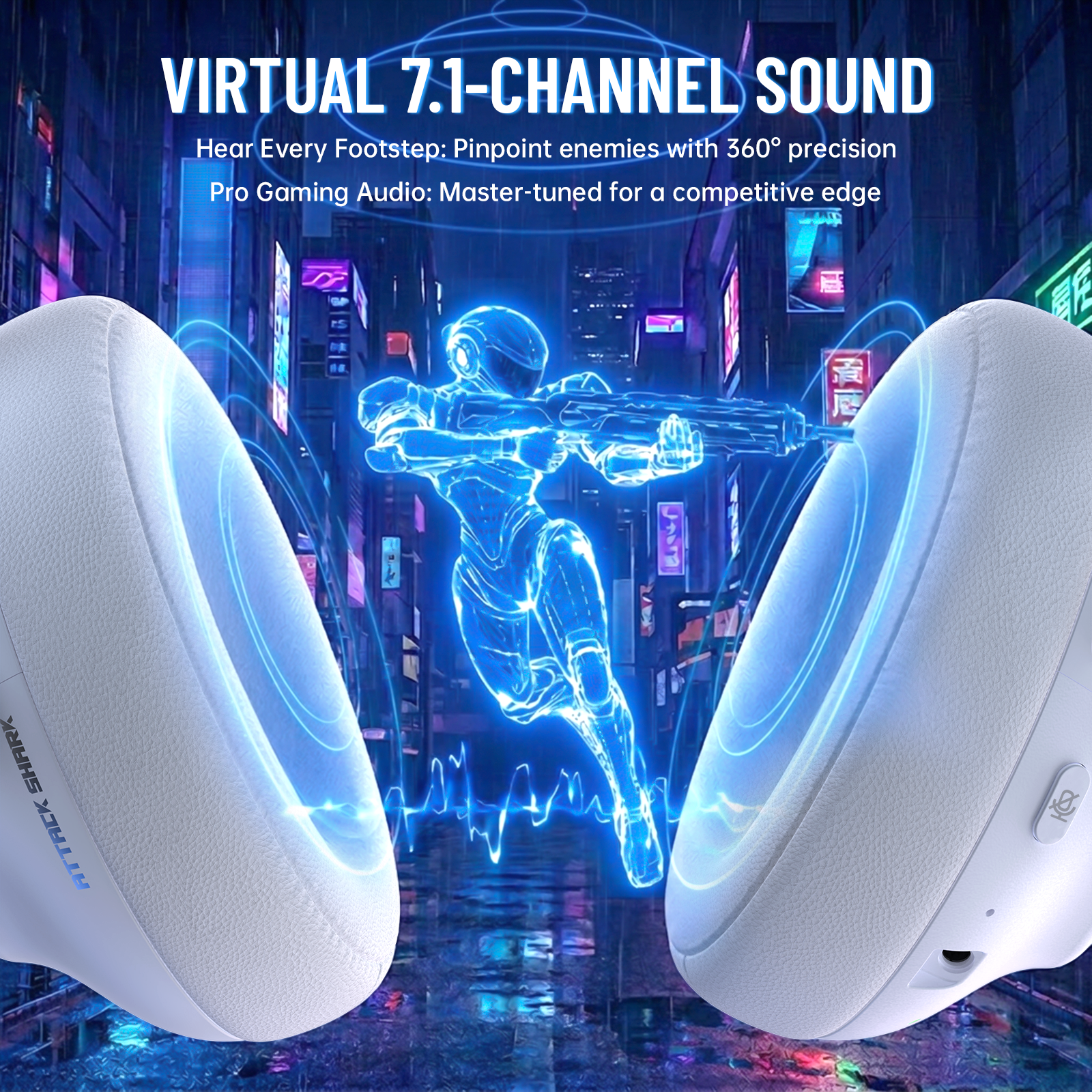 ATTACK SHARK L50 PRO Tri-Mode Wireless Gaming Headset