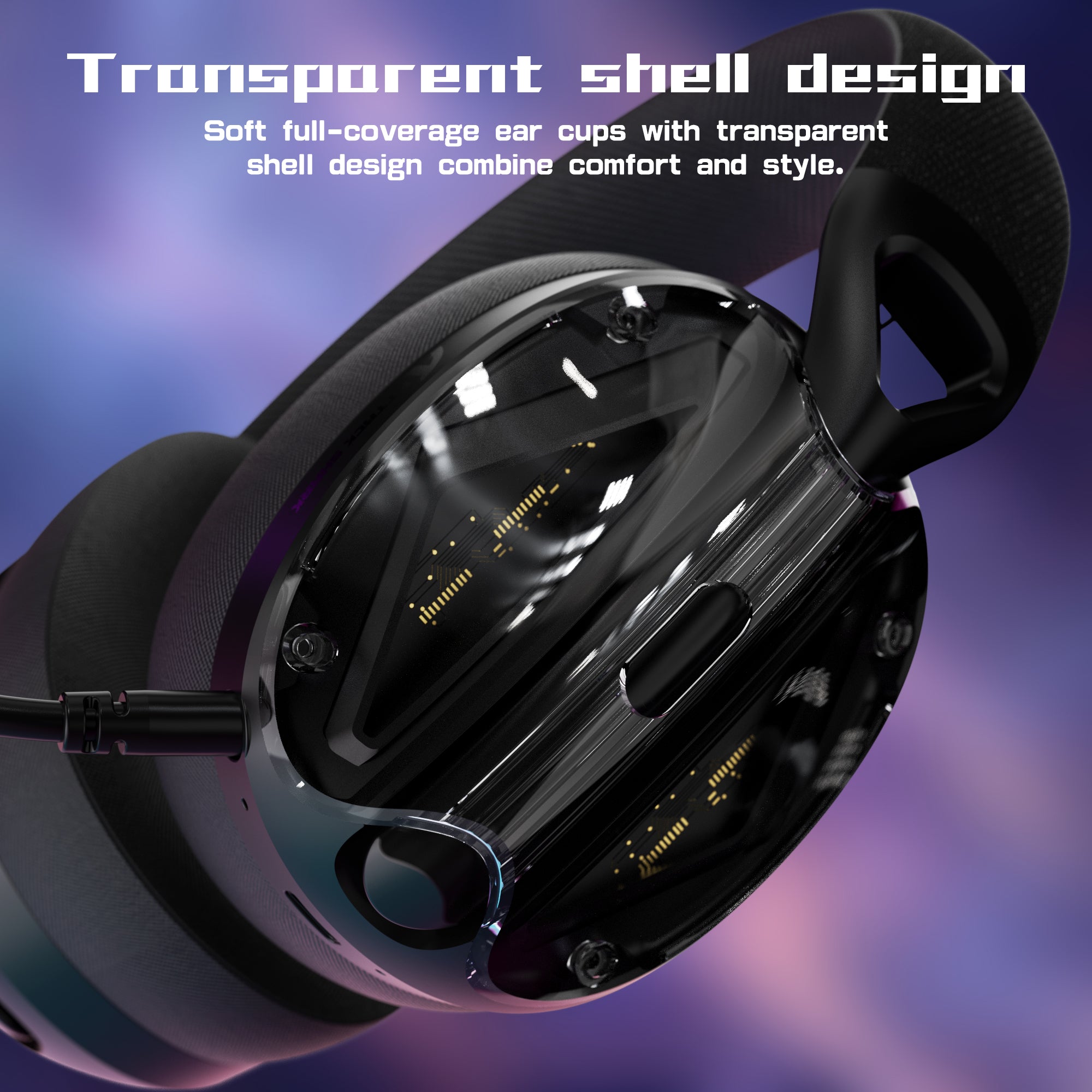 ATTACK SHARK L60 Ultra-Light Tri-Mode Gaming Headset