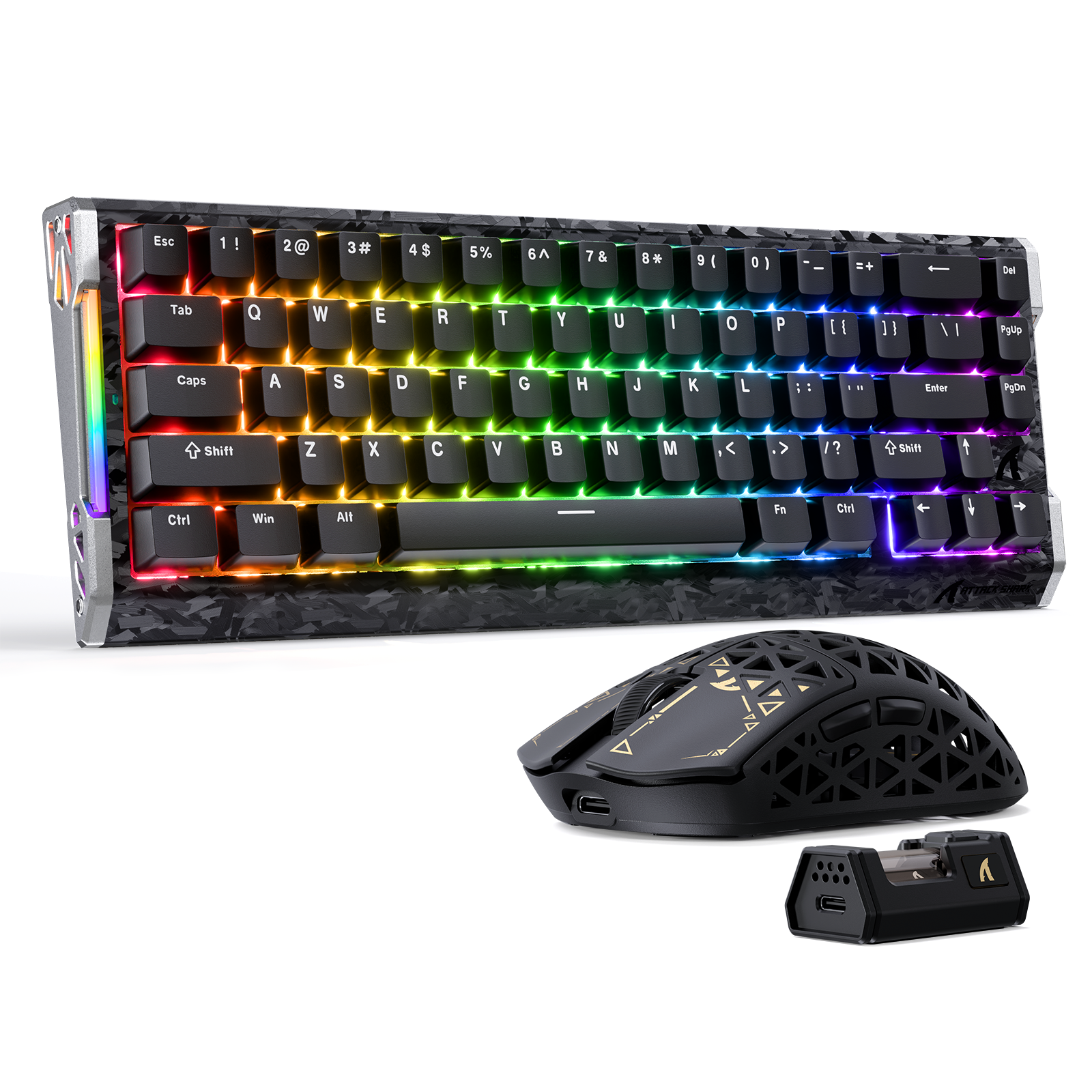 ATTACK SHARK R68 HE & R5 ULTRA Carbon Fiber Gaming Bundle