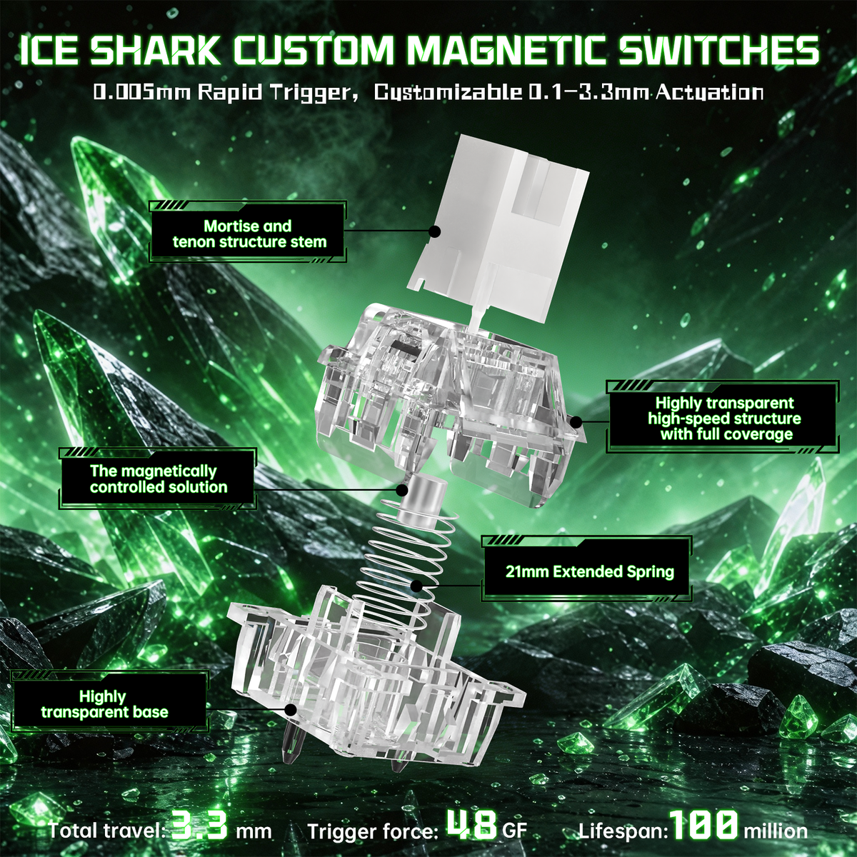 ATTACK SHARK R98 HE Carbon Fiber Wired Rapid Trigger Magnetic Switch Keyboard With C01 Ultra RGB Coiled Cable
