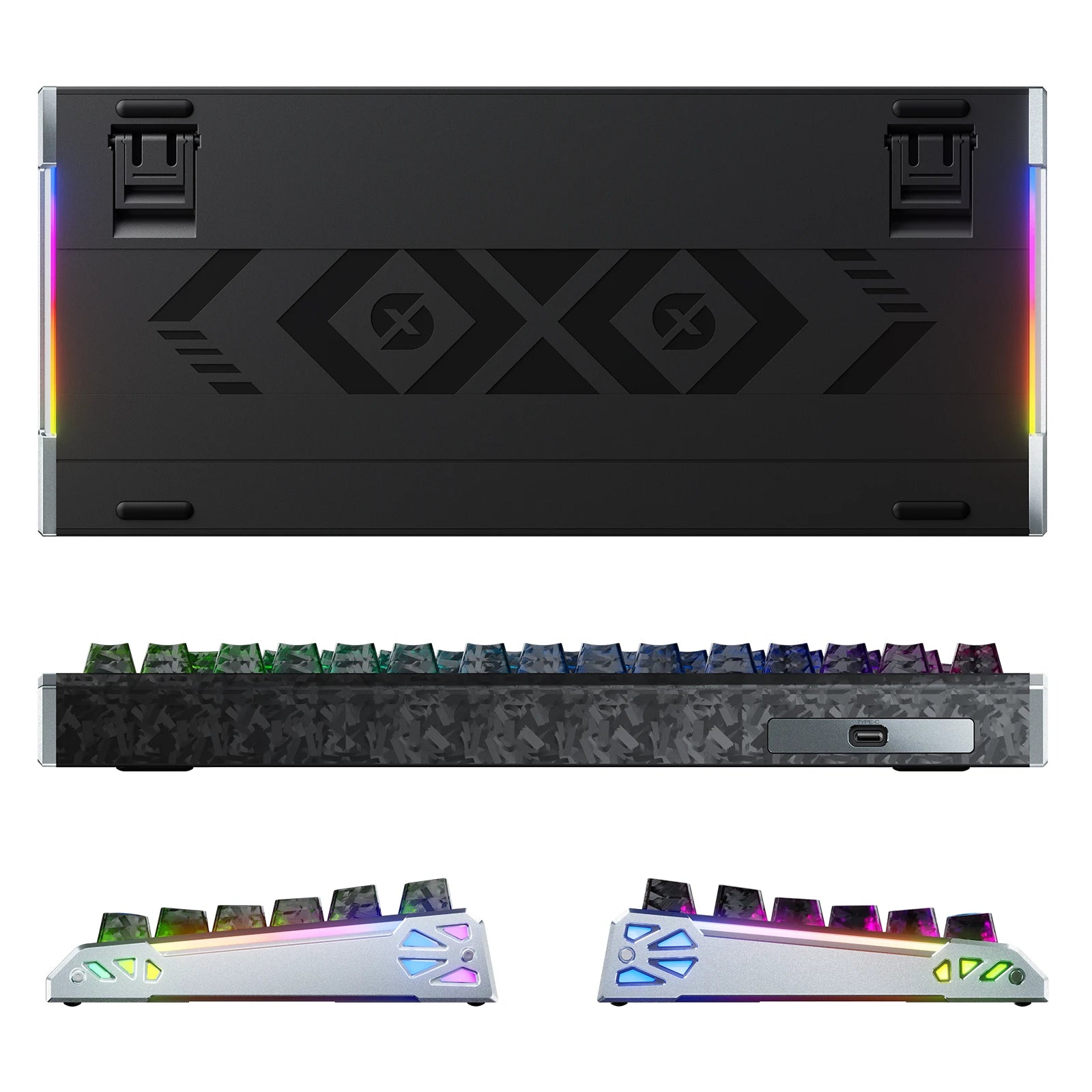 ATTACK SHARK R86 HE Carbon Fiber Rapid Trigger Keyboard Magnetic Switch