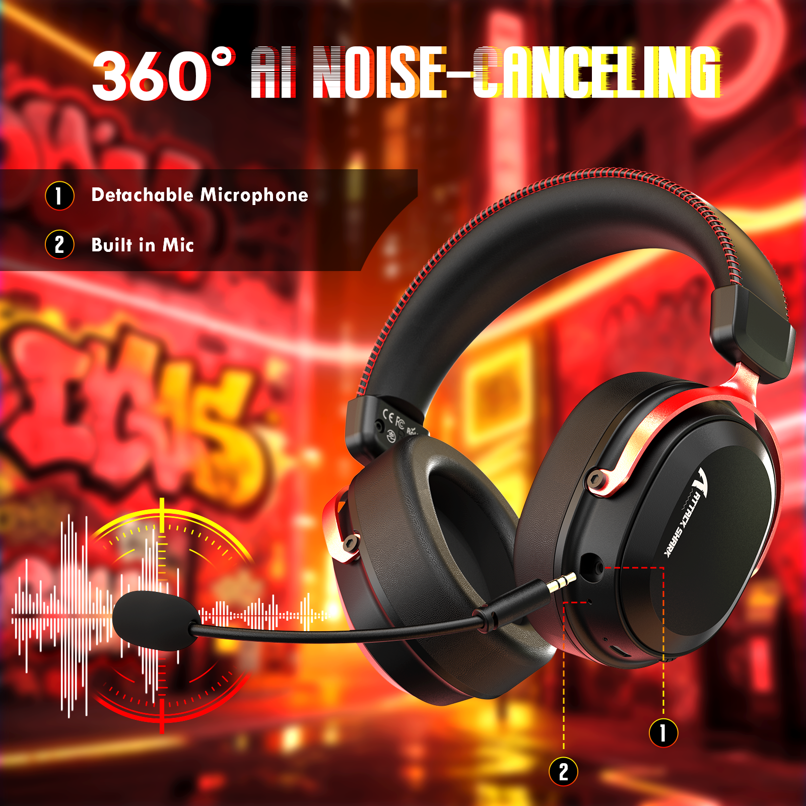 ATTACK SHARK L30PRO Wireless Gaming Headset
