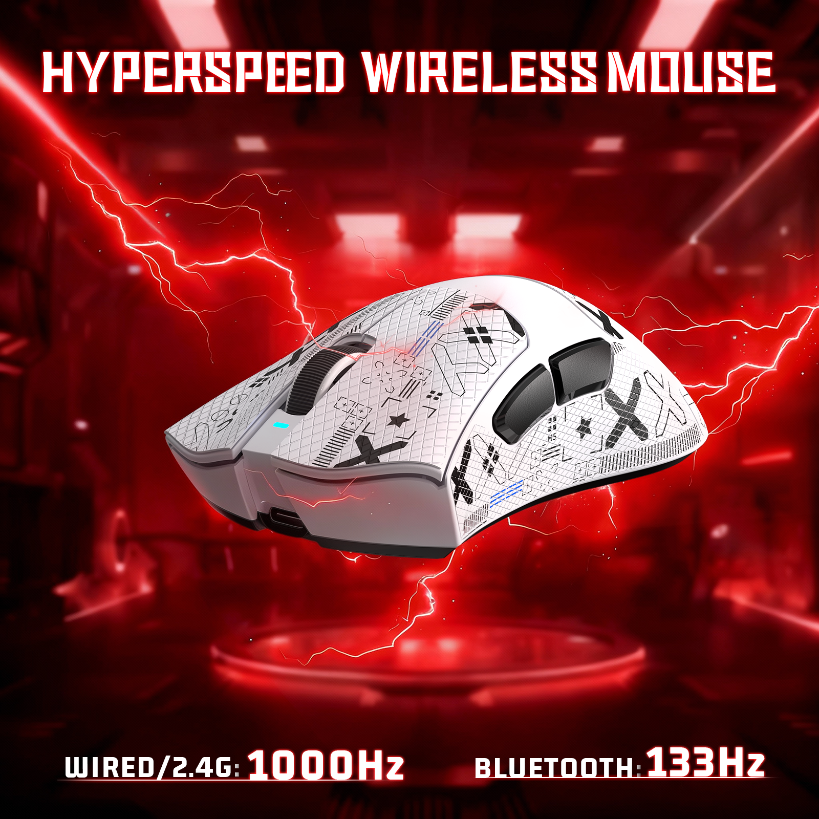 ATTACK SHARK V3 Ultra-Light Tri-Mode Gaming Mouse