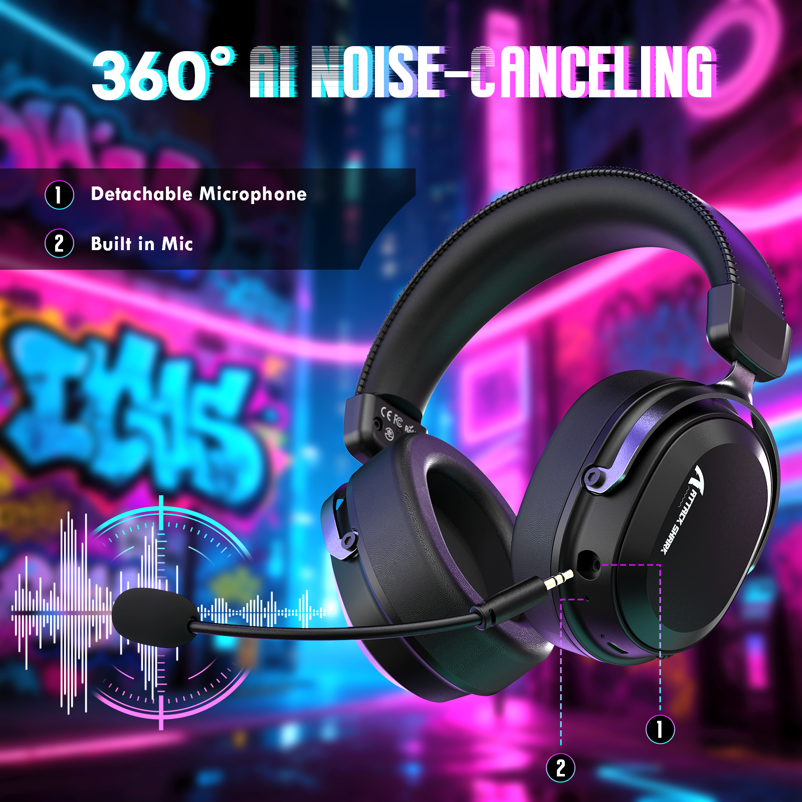 ATTACK SHARK L30PRO Wireless Gaming Headset
