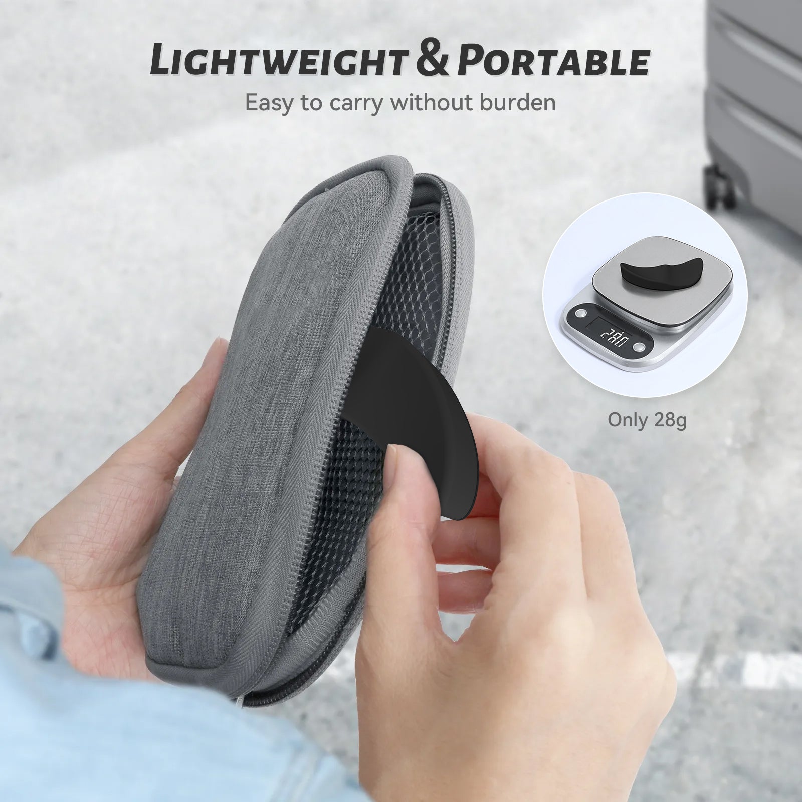 ATTACK SHARK silicone mouse wrist rest, lightweight and portable, weighing only 28g, easy to carry, ergonomic design