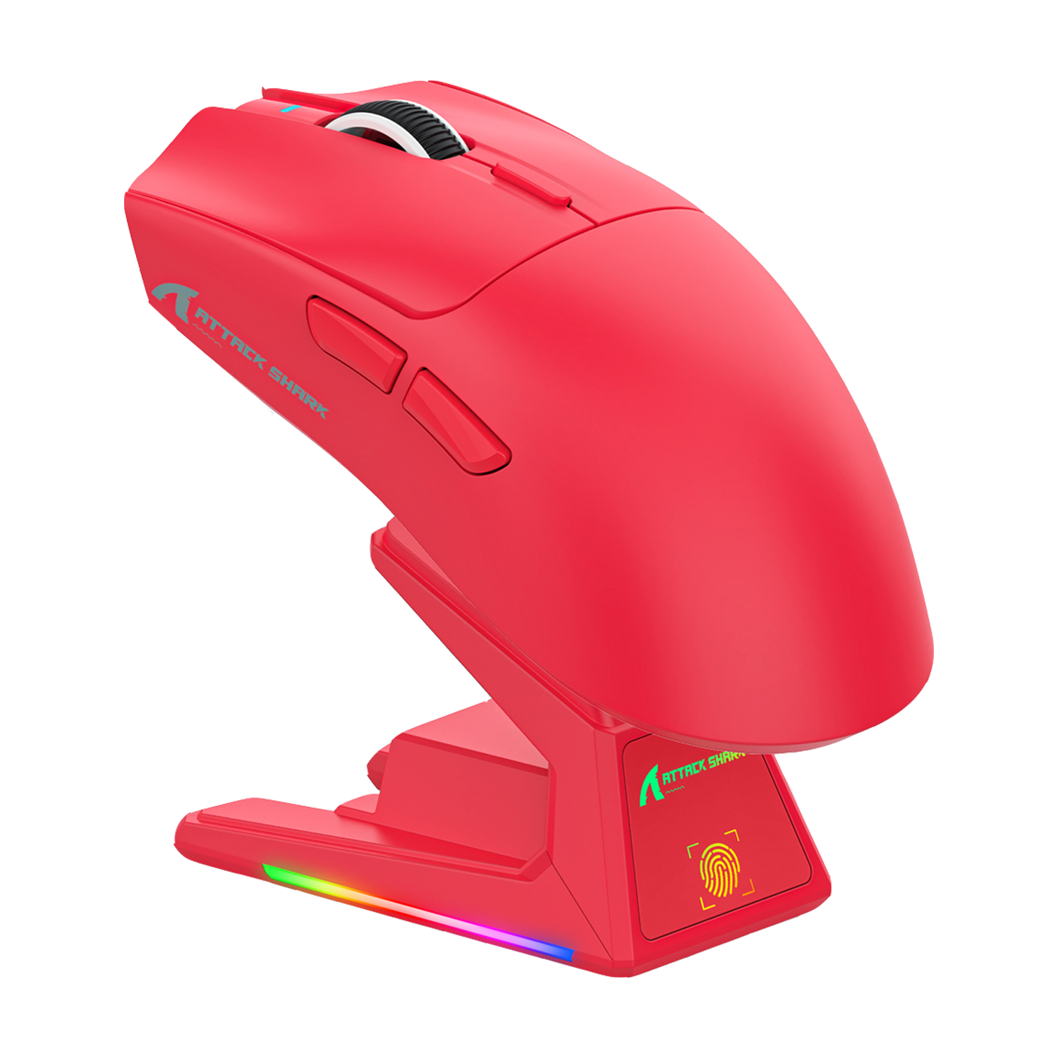 ATTACK SHARK X1 Tri-mode Gaming Mouse with Touchpad RGB Charging Dock PAW3395PRO Sensor