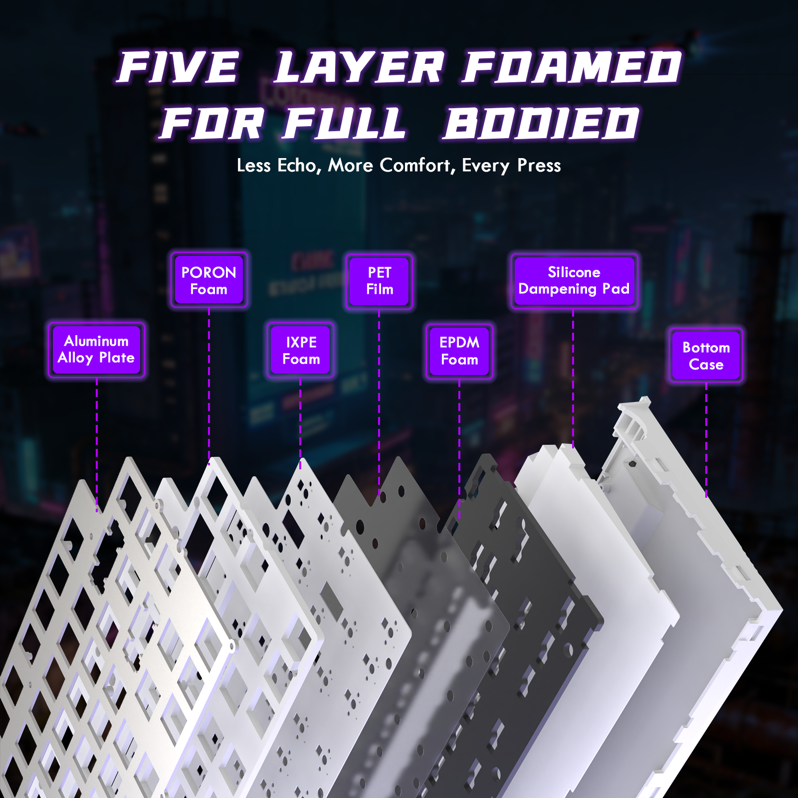 ATTACK SHARK R85 HE Rapid Trigger Keyboard Magnetic Switch with Custom Lightbox