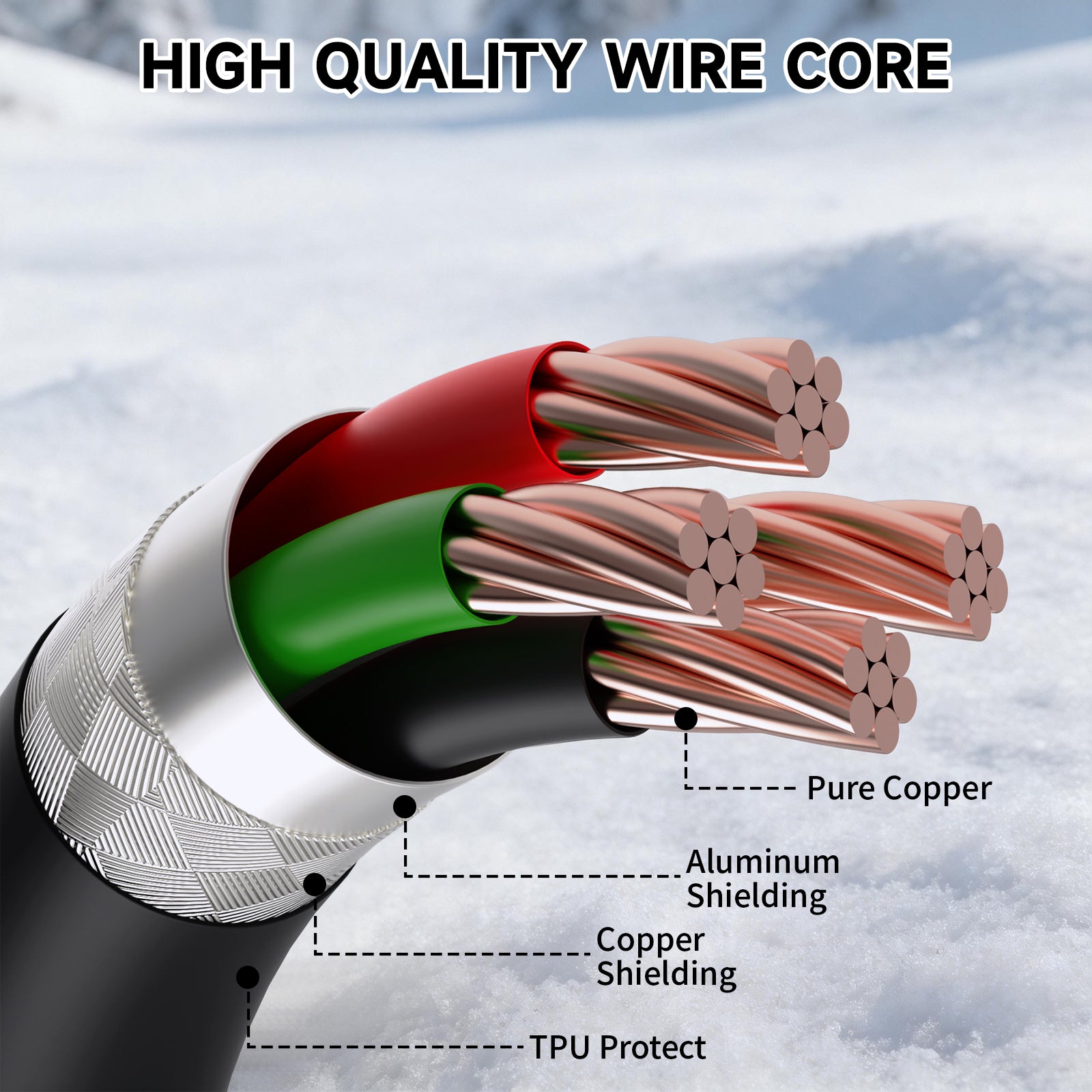 ATTACK SHARK C08 2-in-1 Custom Aviation Cable for 8kHz Magnetic Keyboards