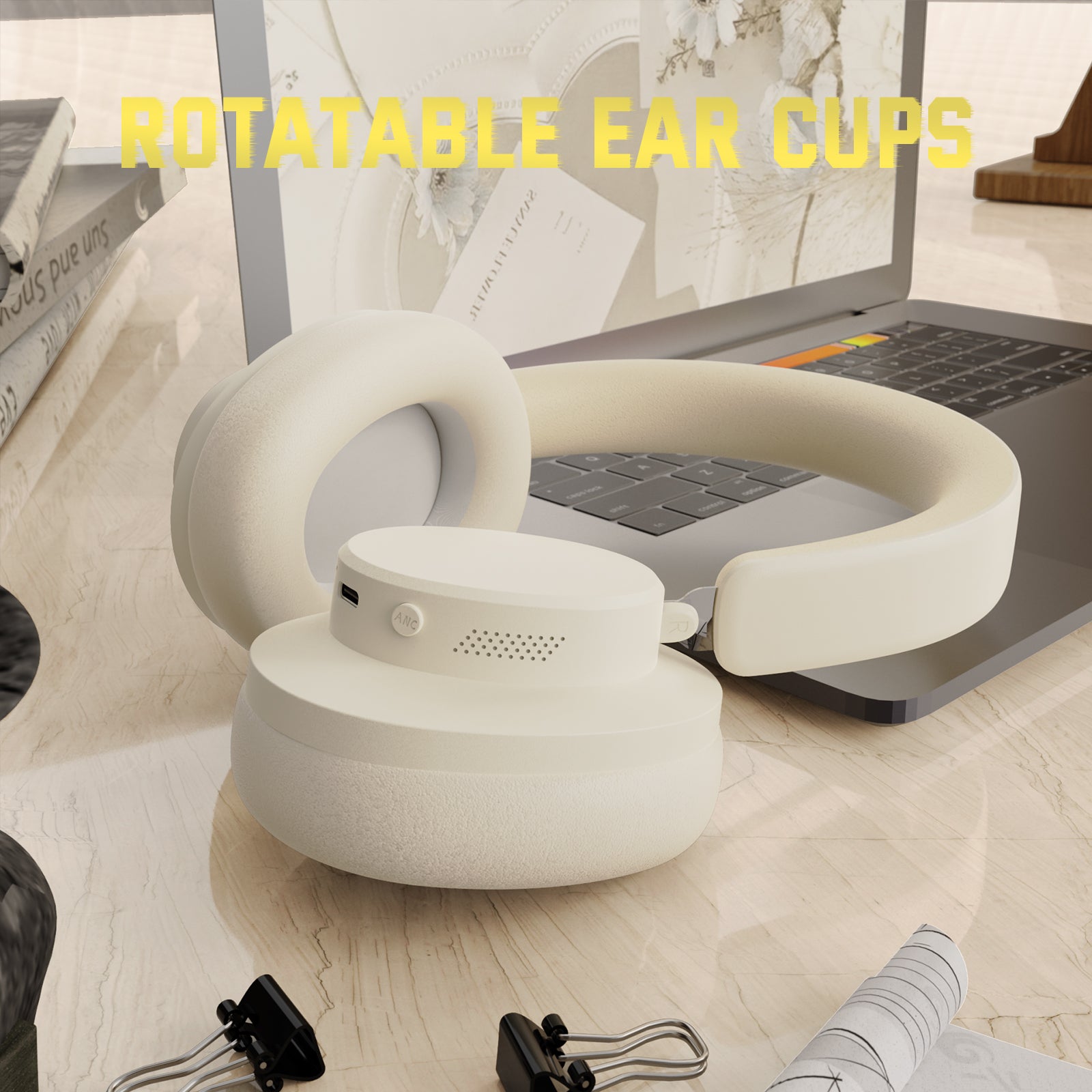 ATTACK SHARK G500 headset with rotatable ear cups