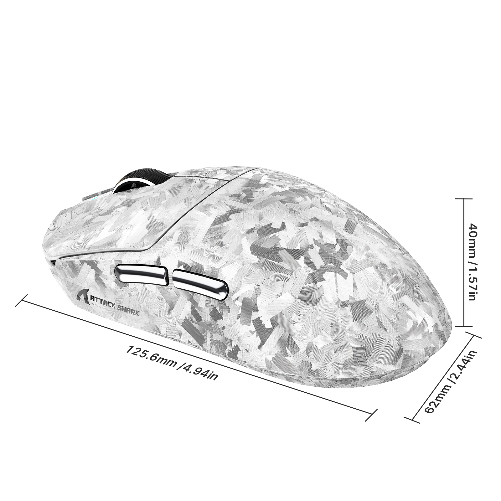 ATTACK SHARK RS3 ULTRA Carbon Fiber Wireless PAW3955MAX Gaming Mouse