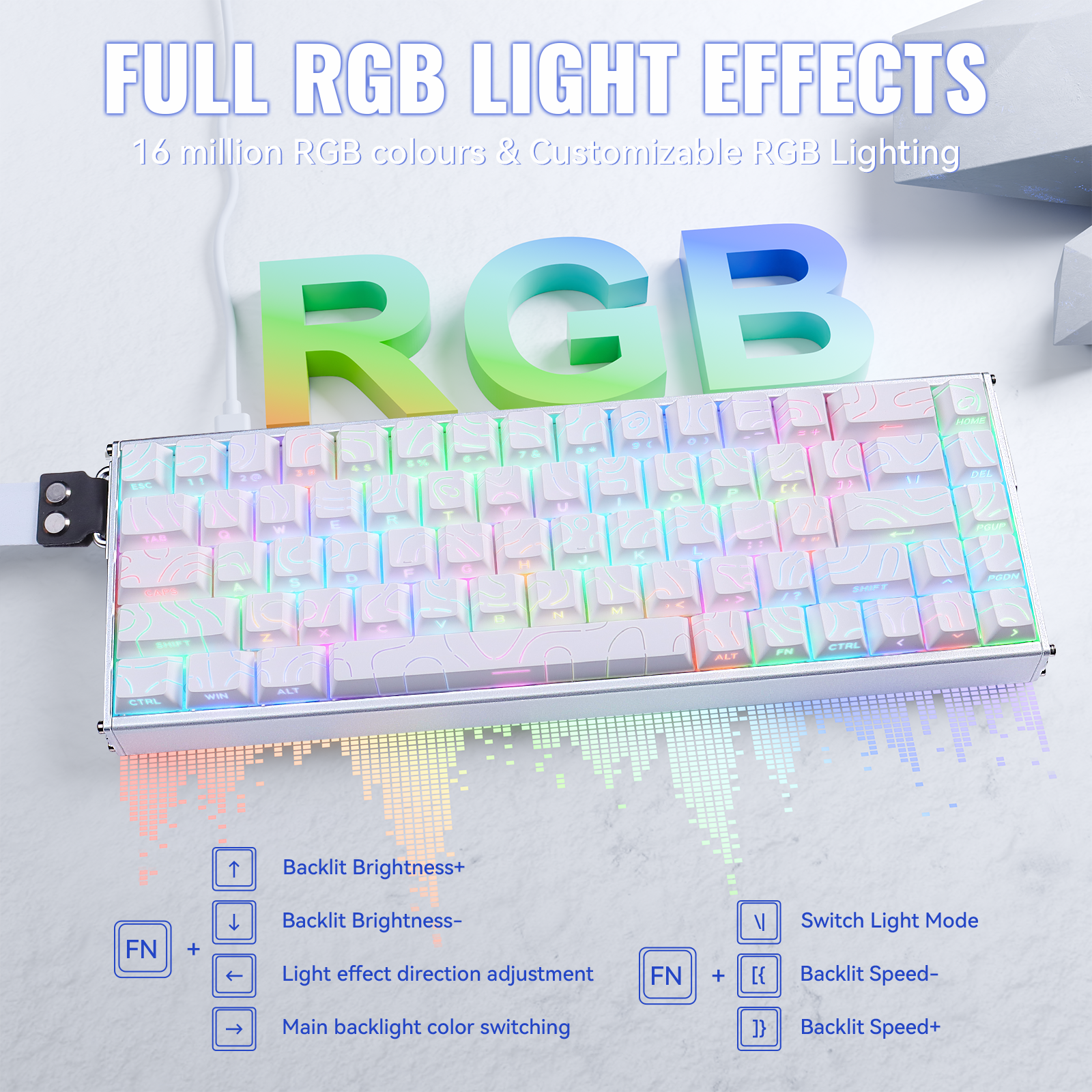 ATTACK SHARK X68MAX HE Rapid Trigger Aluminum Keyboard Magnetic Switch