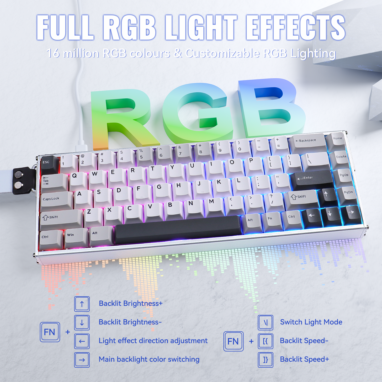 ATTACK SHARK X68MAX HE Rapid Trigger Aluminum Keyboard Magnetic Switch