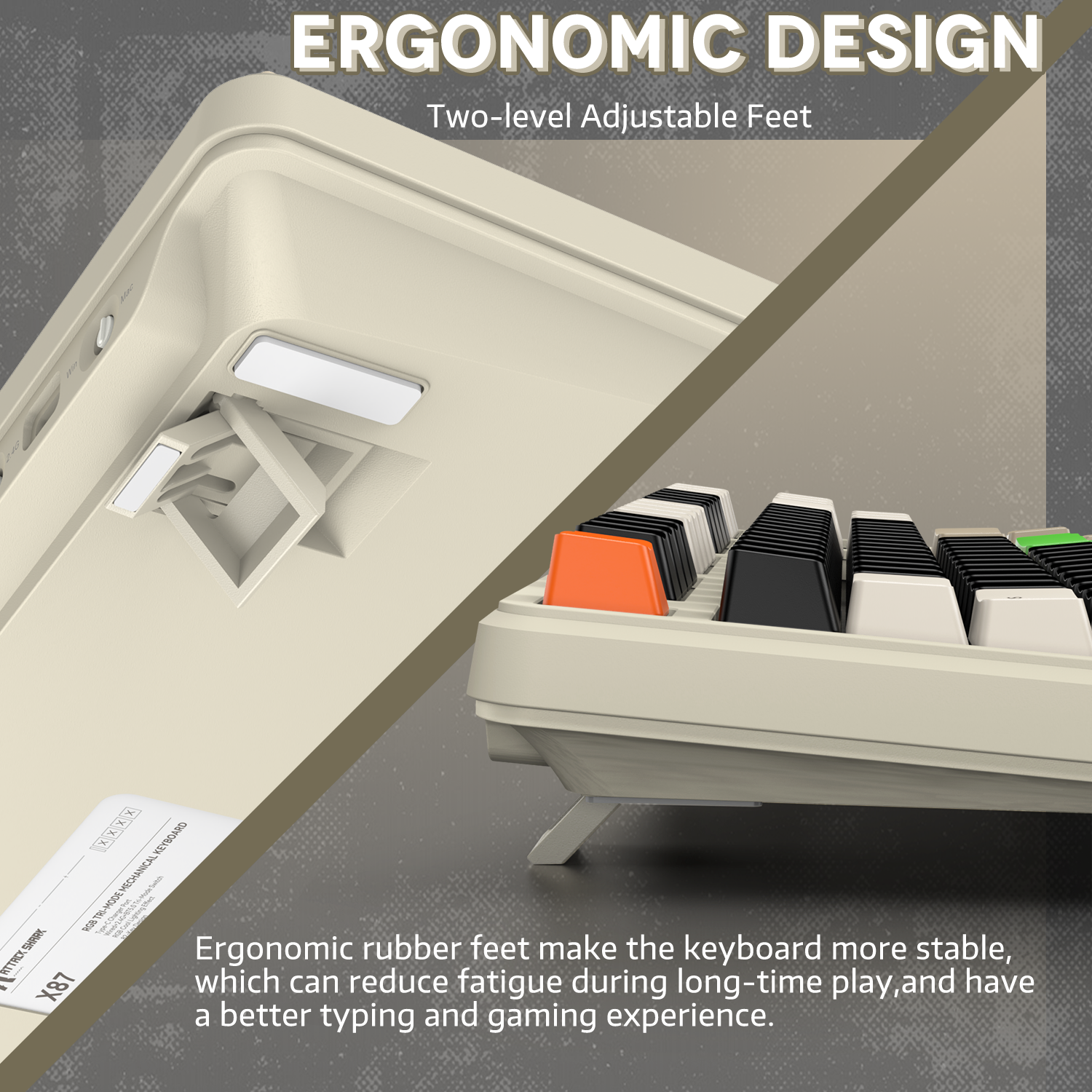 ATTACK SHARK X87 Tri-mode Gasket Mechanical Keyboard