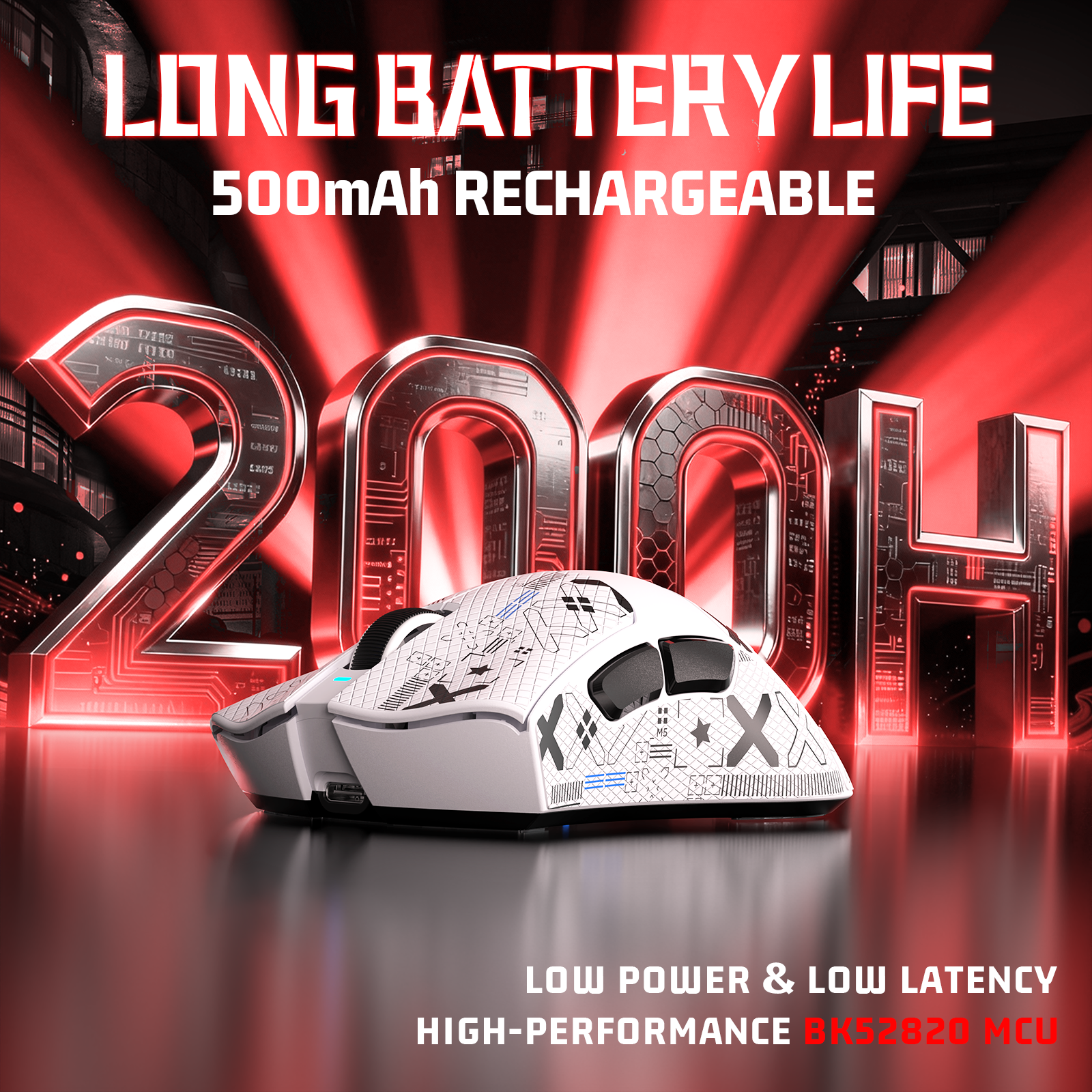 ATTACK SHARK V3 Ultra-Light Tri-Mode Gaming Mouse