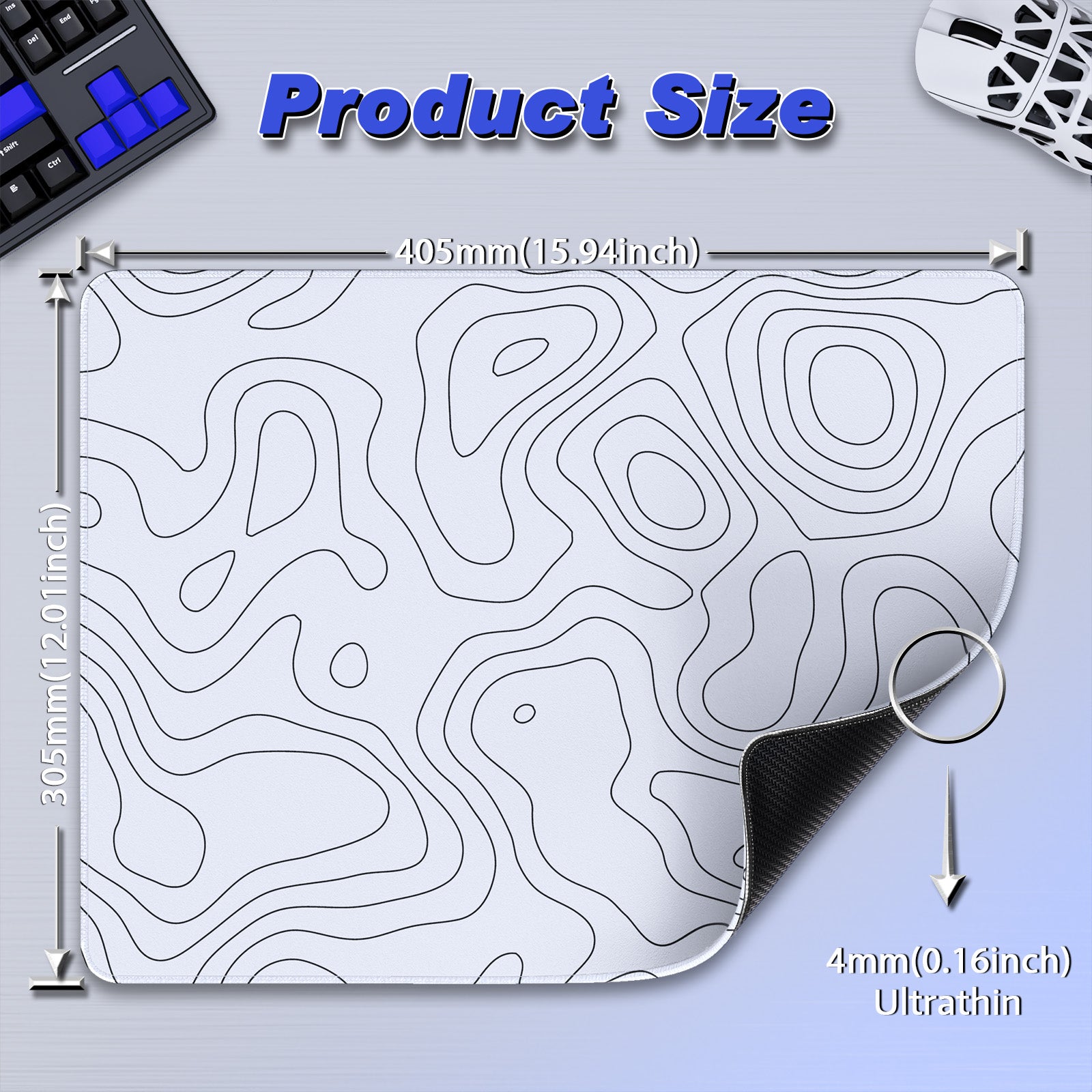 ATTACK SHARK CM02SE eSport Gaming Mousepad (410x310x4 MM)