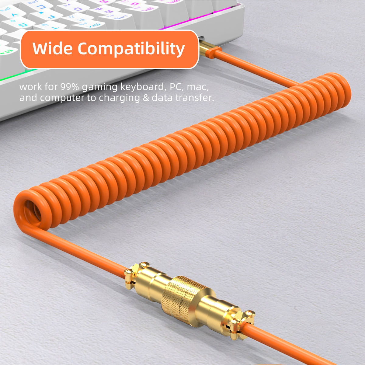 ATTACK SHARK x MAMBASNAKE C02 Coiled Cable