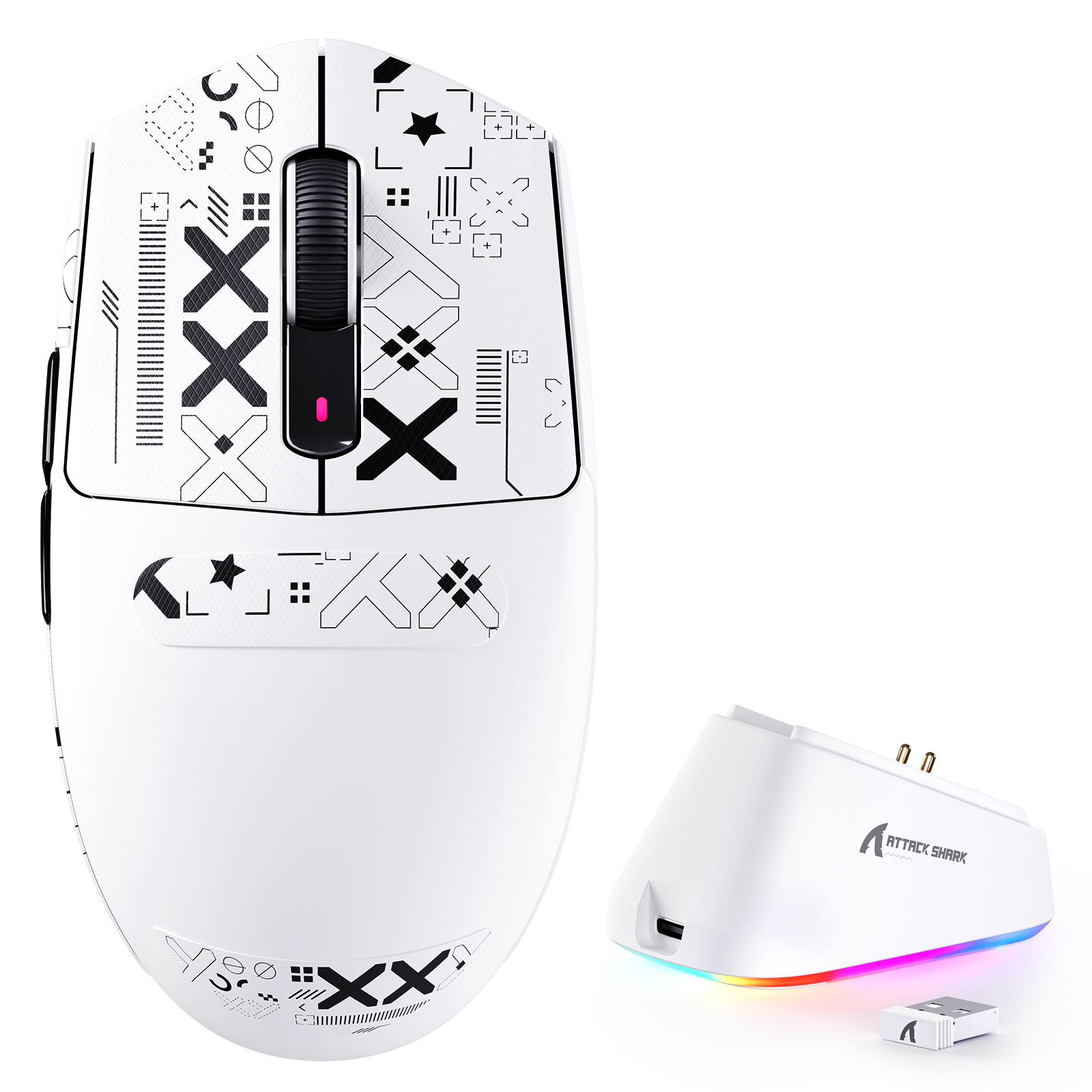 ATTACK SHARK G3PRO Tri-mode Wireless Gaming Mouse with Charge Dock 25000 DPI Ultra Lightweight