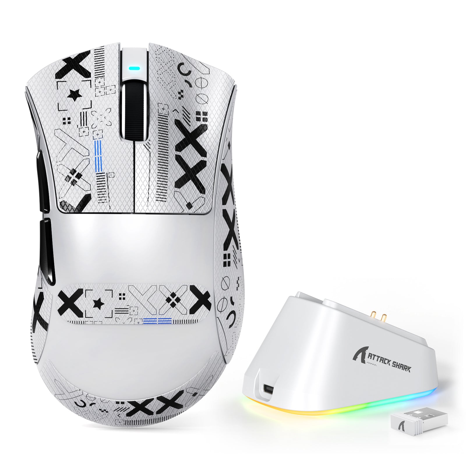 ATTACK SHARK V3PRO Ultra-Light Tri-Mode Gaming Mouse with Charging Dock