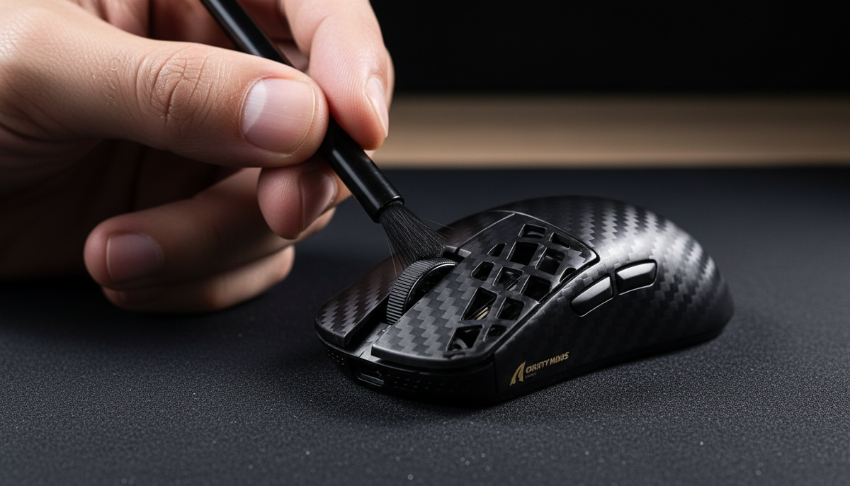 Clean Woven Carbon Fiber Gaming Mice Safely - Attack Shark