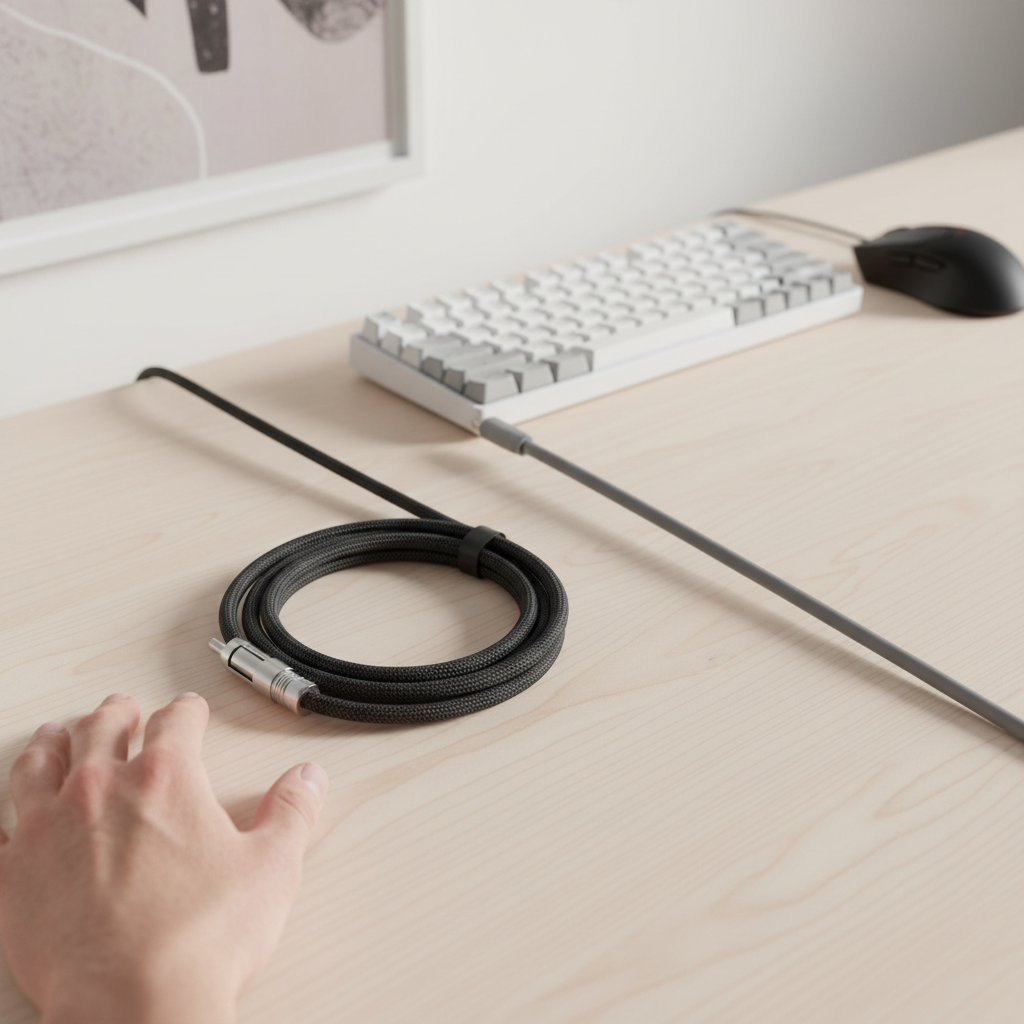 Coiled vs. Straight Cables: Best Desk Fit - Attack Shark