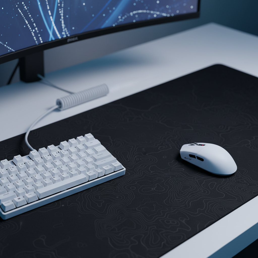 Desk Layout for Wide Arm Aiming Swipes - Attack Shark