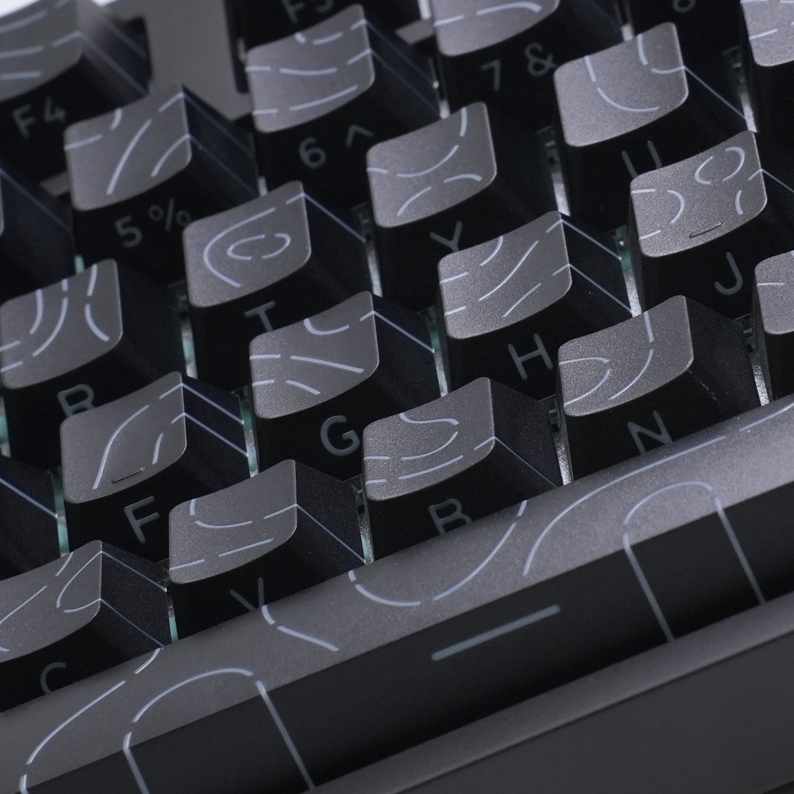 ATTACK SHARK SK06 135 Keys Shine-Through Keycaps, ANSI/ISO