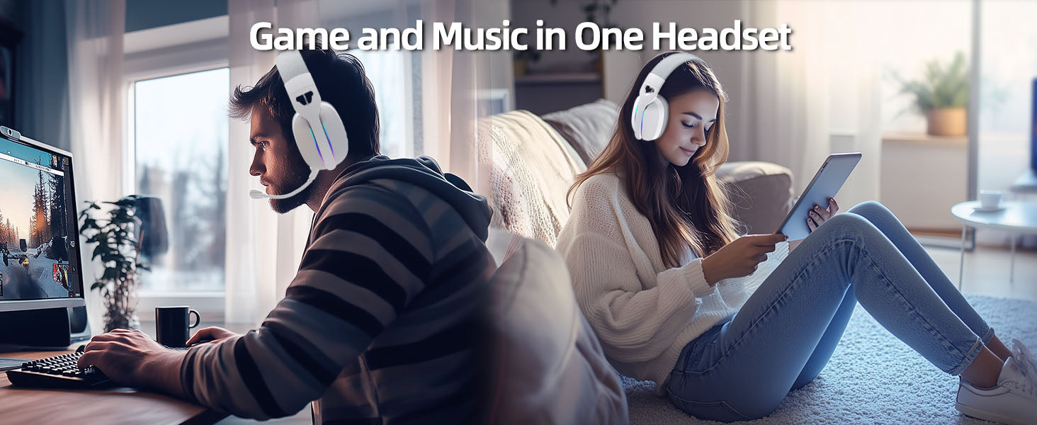 ATTACK SHARK L90 Foldable RGB Ultra-Light Tri-Mode Gaming Headset