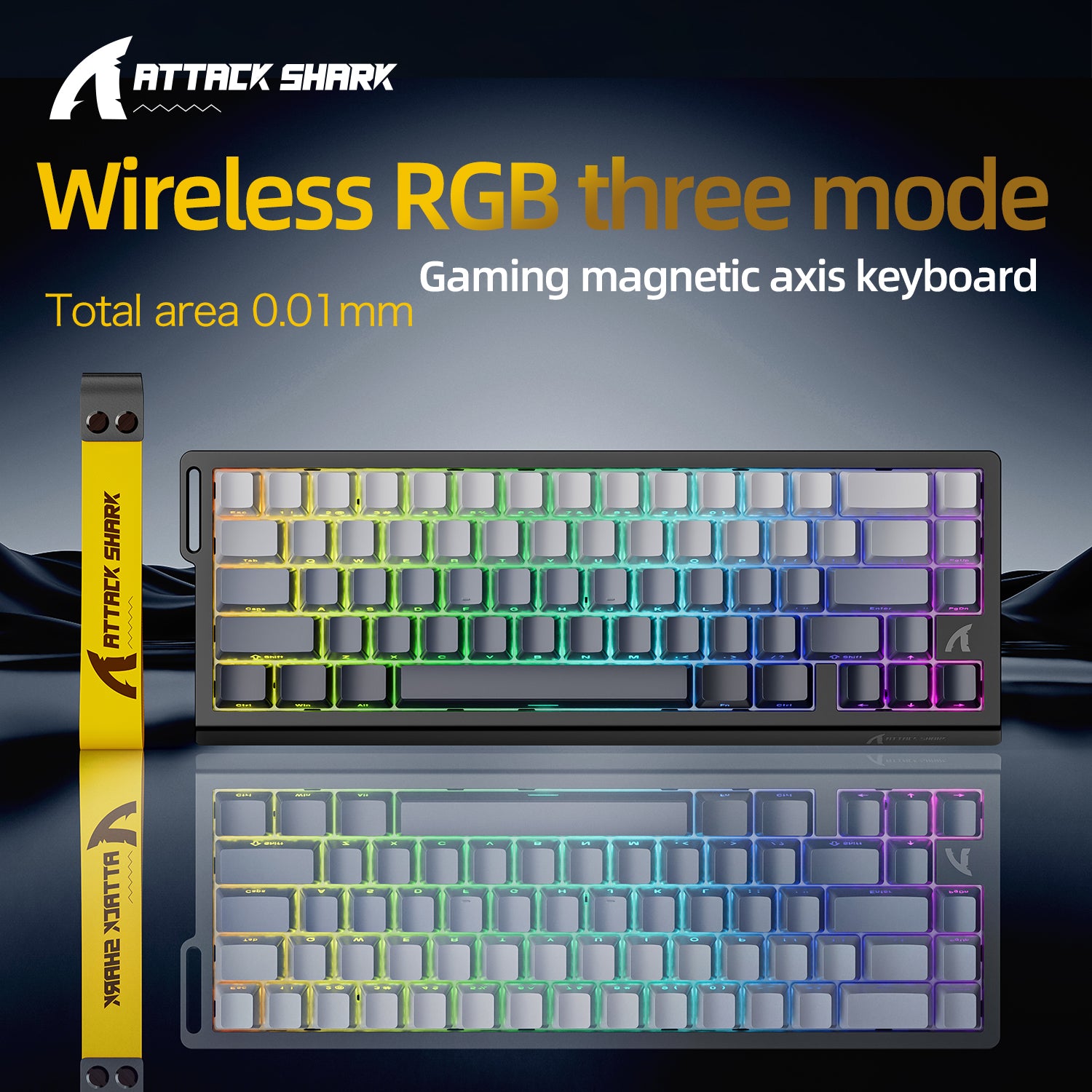 ATTACK SHARK X68PRO HE Wireless Rapid Trigger Keyboard Magnetic Switch