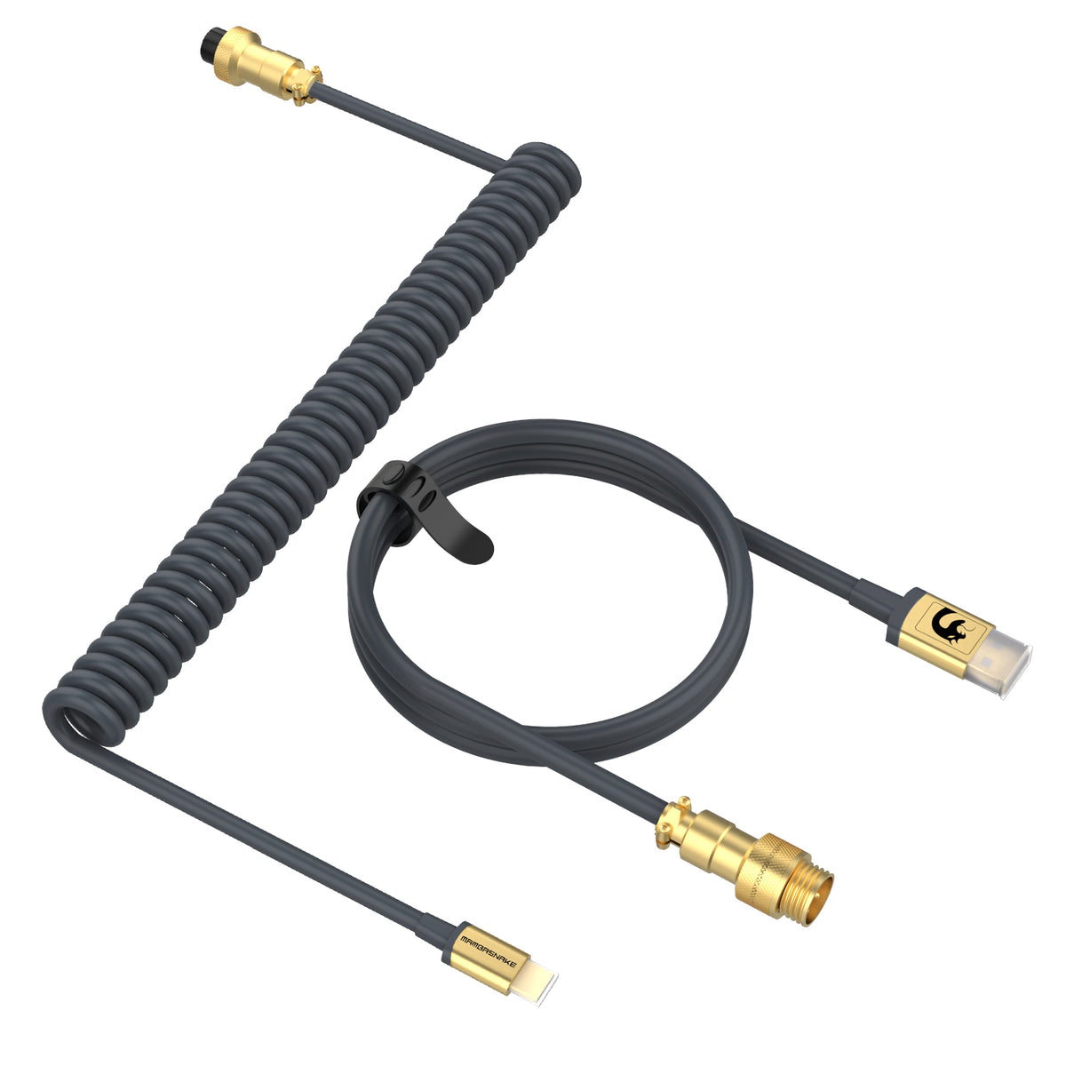 ATTACK SHARK x MAMBASNAKE C02 Coiled Cable