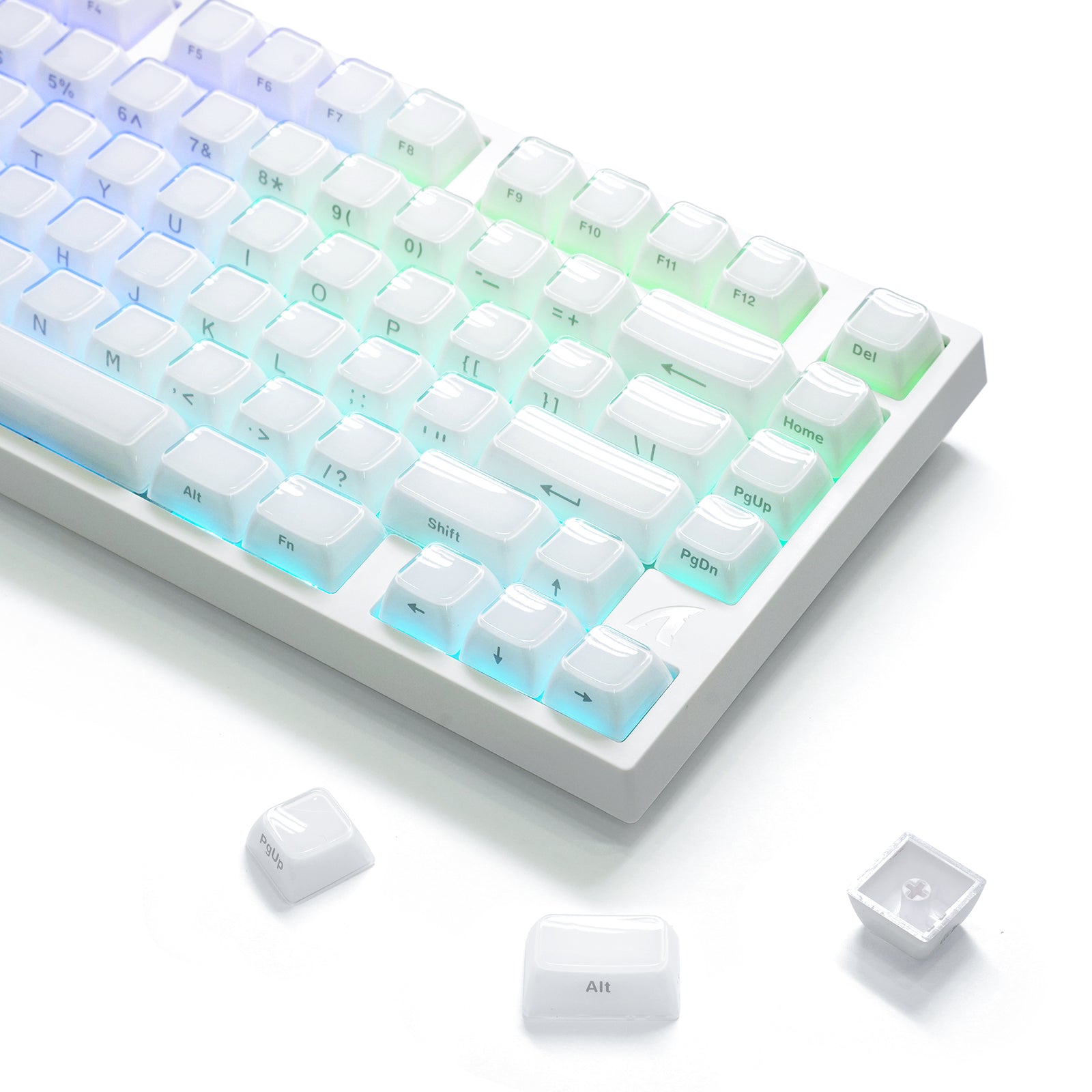 ATTACK SHARK SK03 136 Keys Crystal Keycaps, ASA Profile, ANSI/ISO