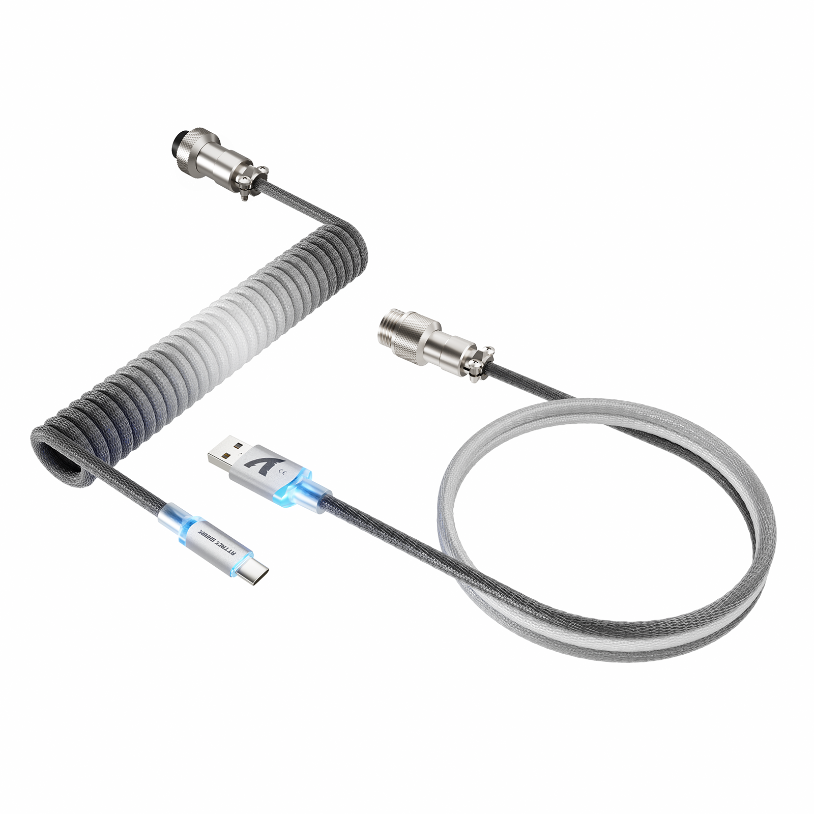 ATTACK SHARK C01ULTIMATE Coiled Cable for 8KHz Magnetic Keyboard