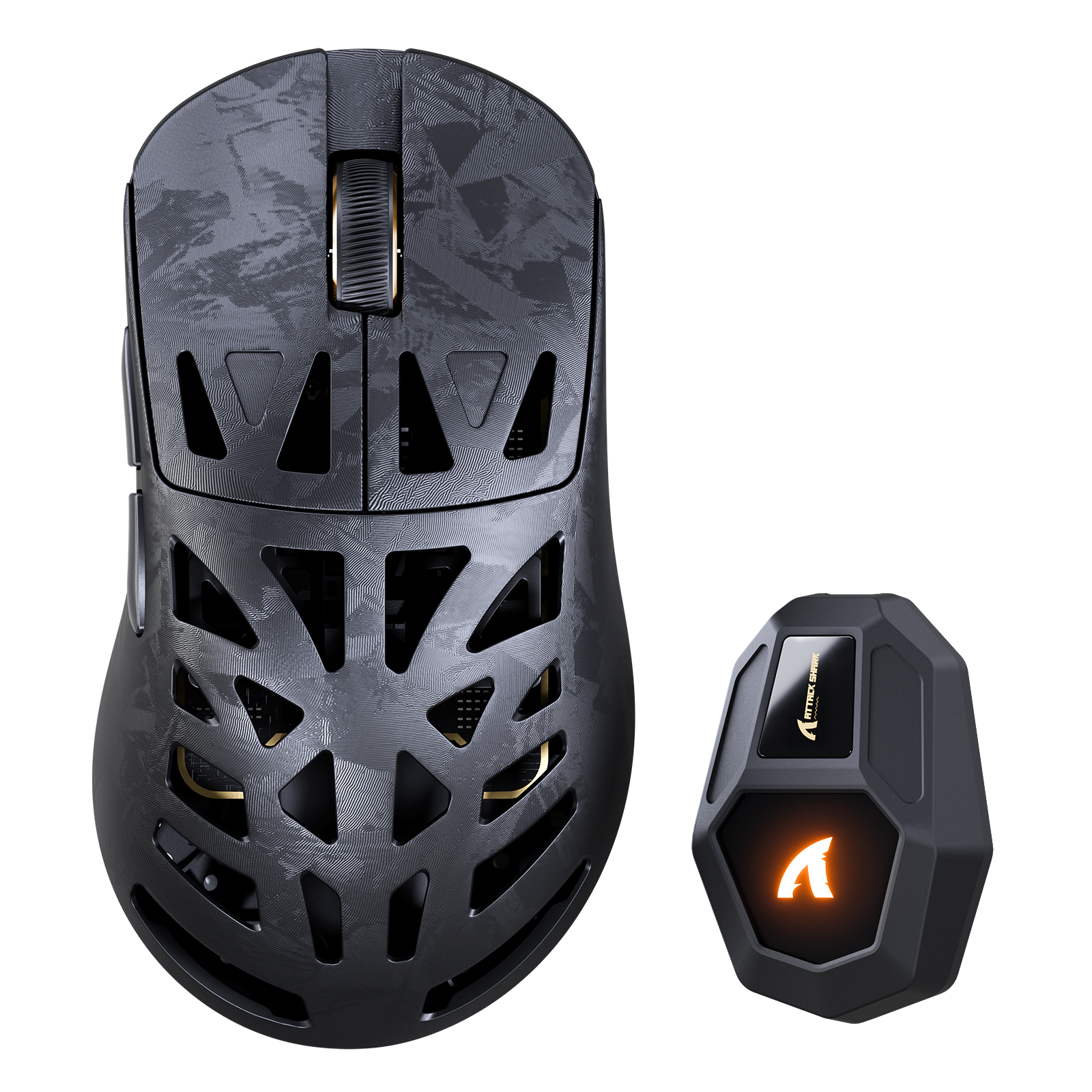 ATTACK SHARK RS6 ULTRA Carbon Fiber Wireless PAW3955MAX Gaming Mouse