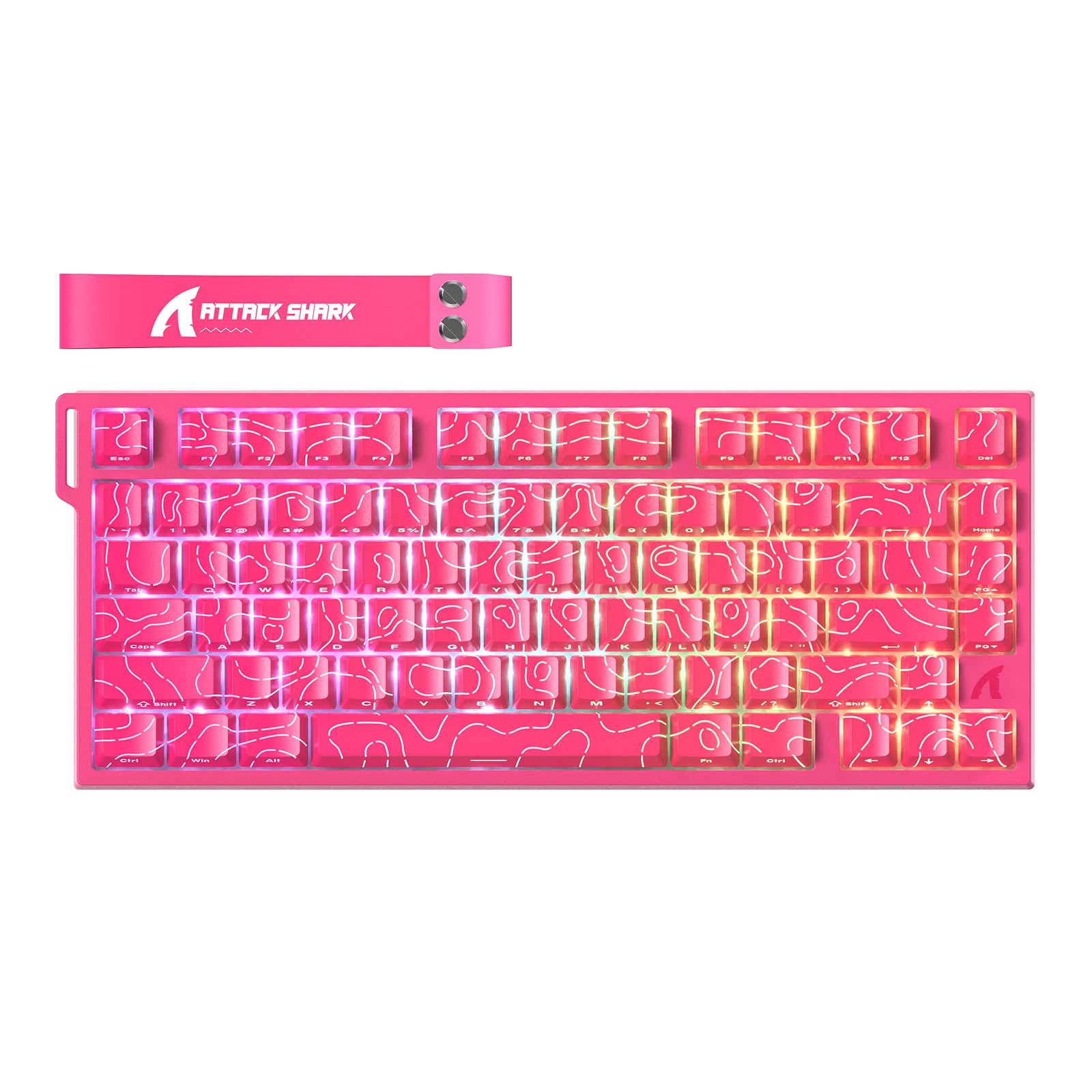 ATTACK SHARK R82 HE Rapid Trigger Keyboard Magnetic Switch with 0.005MM RT