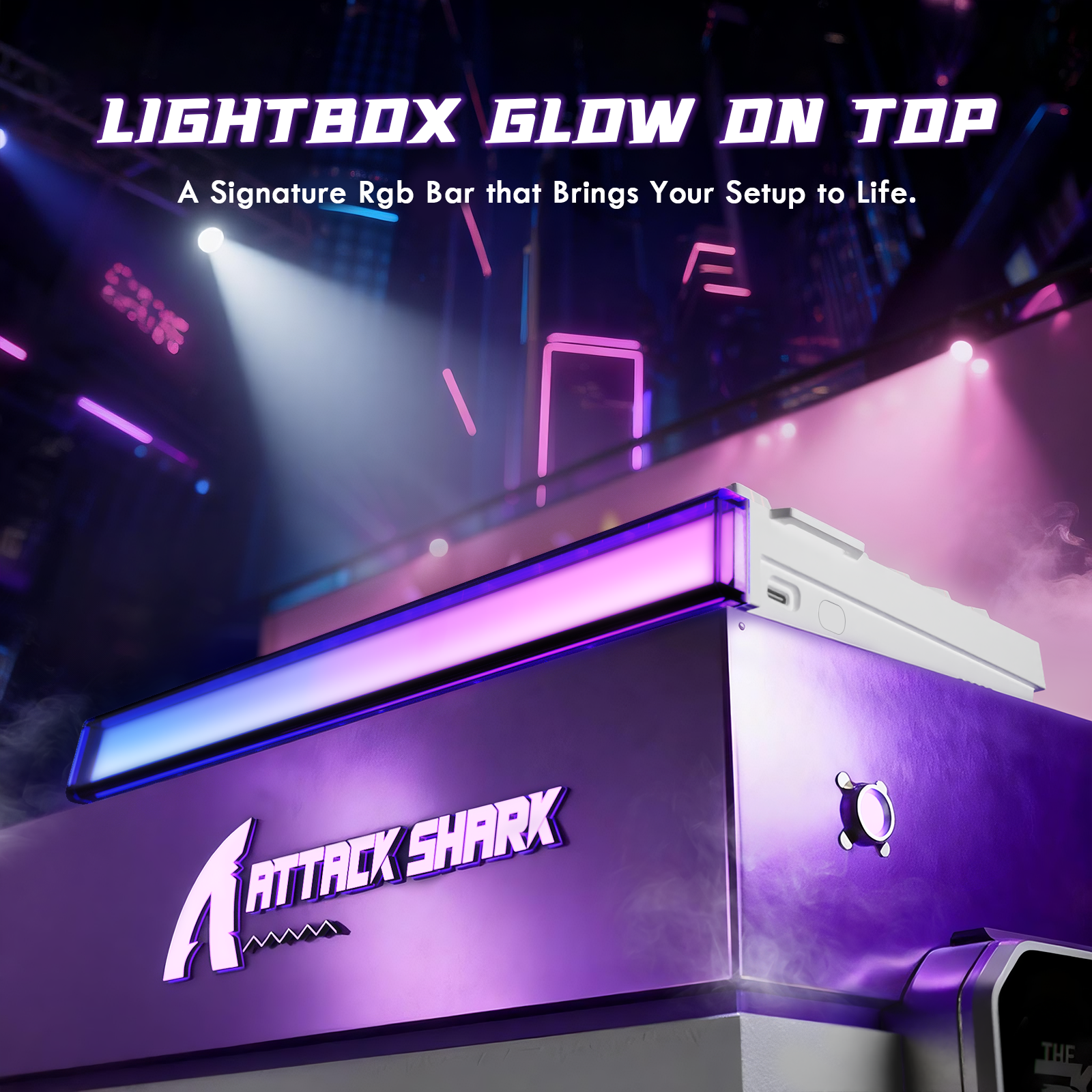 ATTACK SHARK R85 HE Rapid Trigger Keyboard Magnetic Switch with Custom Lightbox